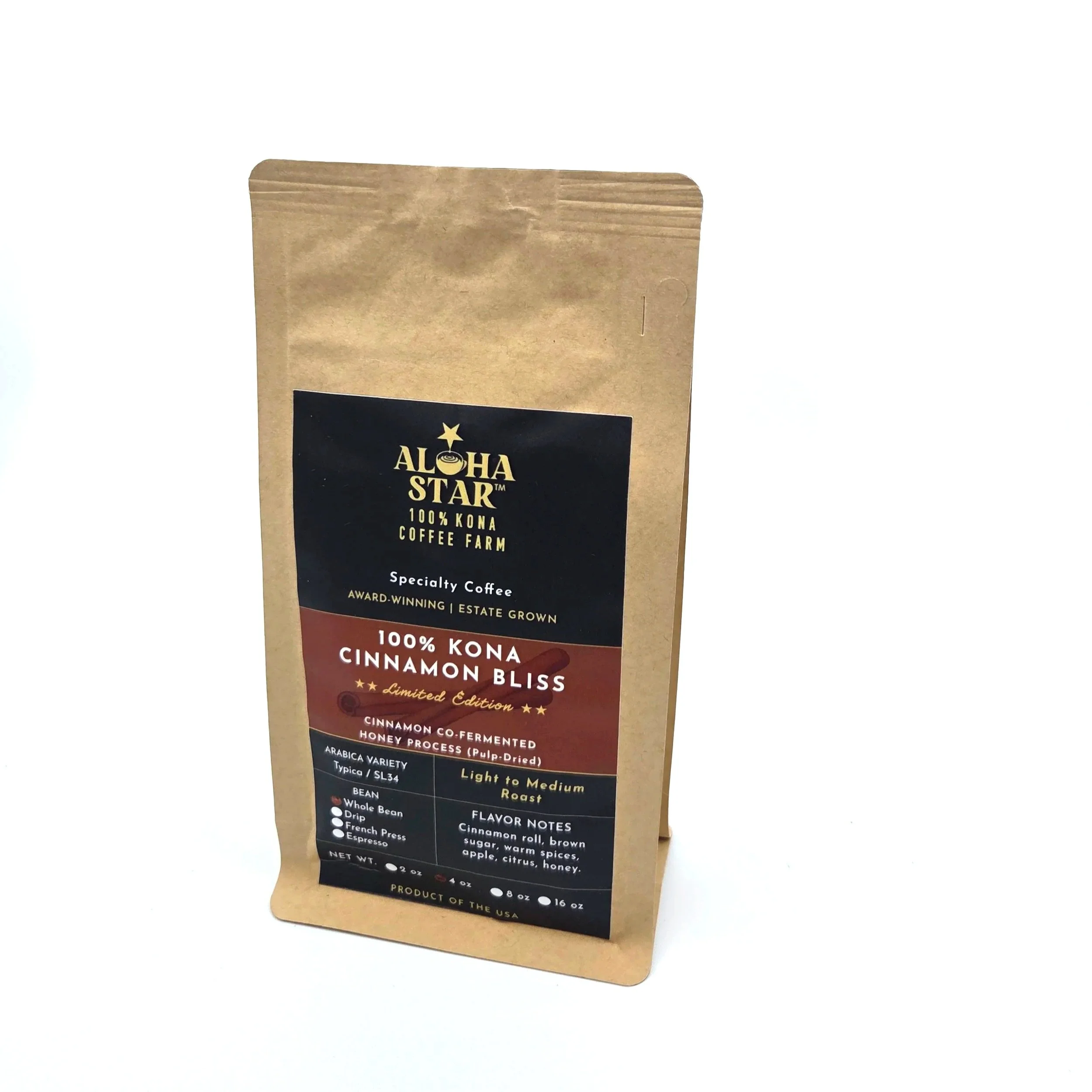100% Kona Coffee Cinnamon Bliss Limited Edition