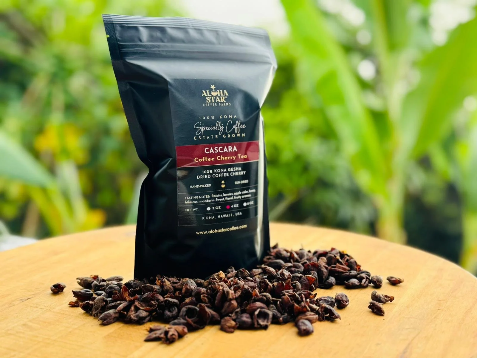 Aloha Star 100% Kona Cascara Coffee Cherry Tea