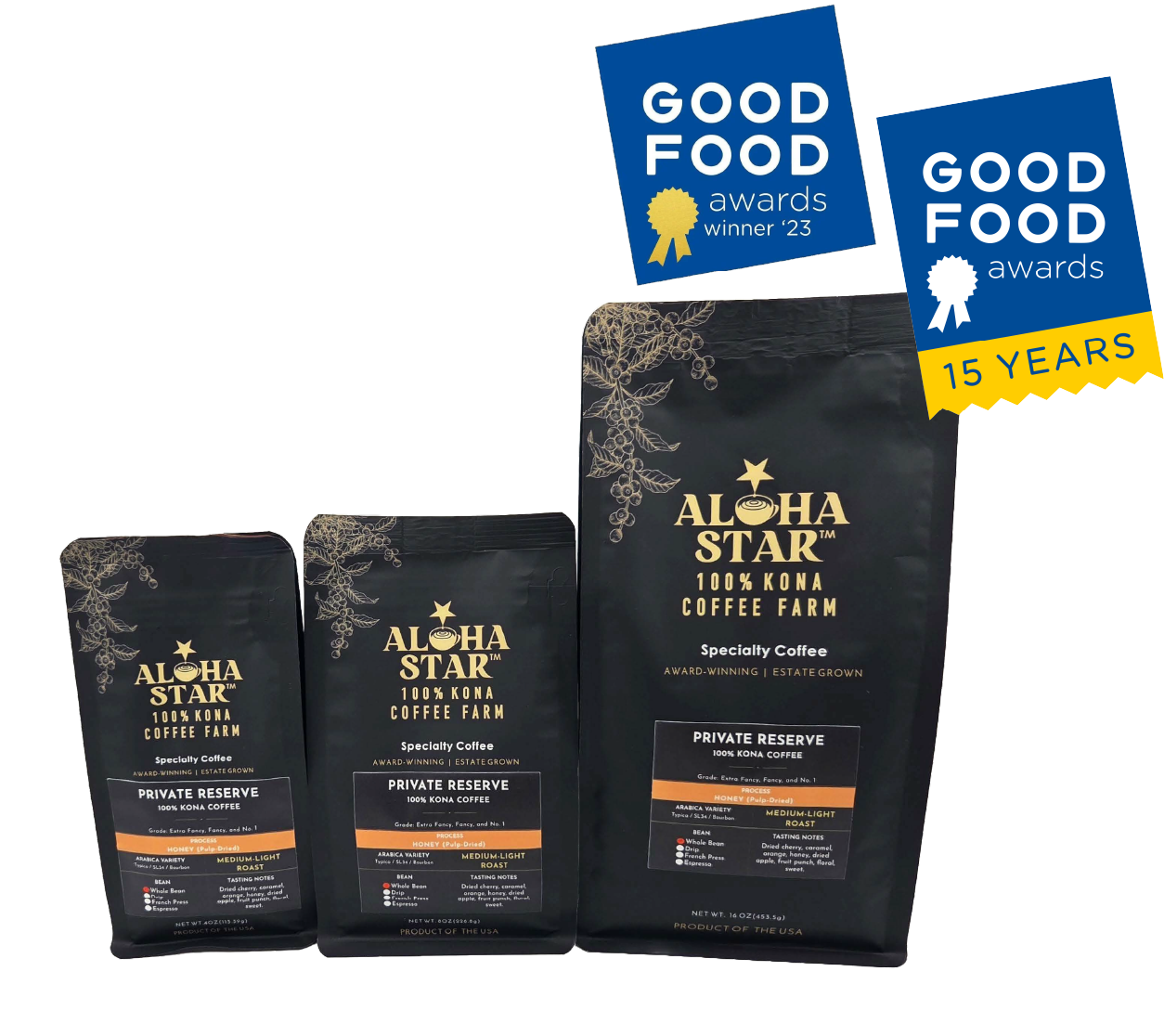 100% Kona Coffee Private Reserve Honey Process Medium Roast