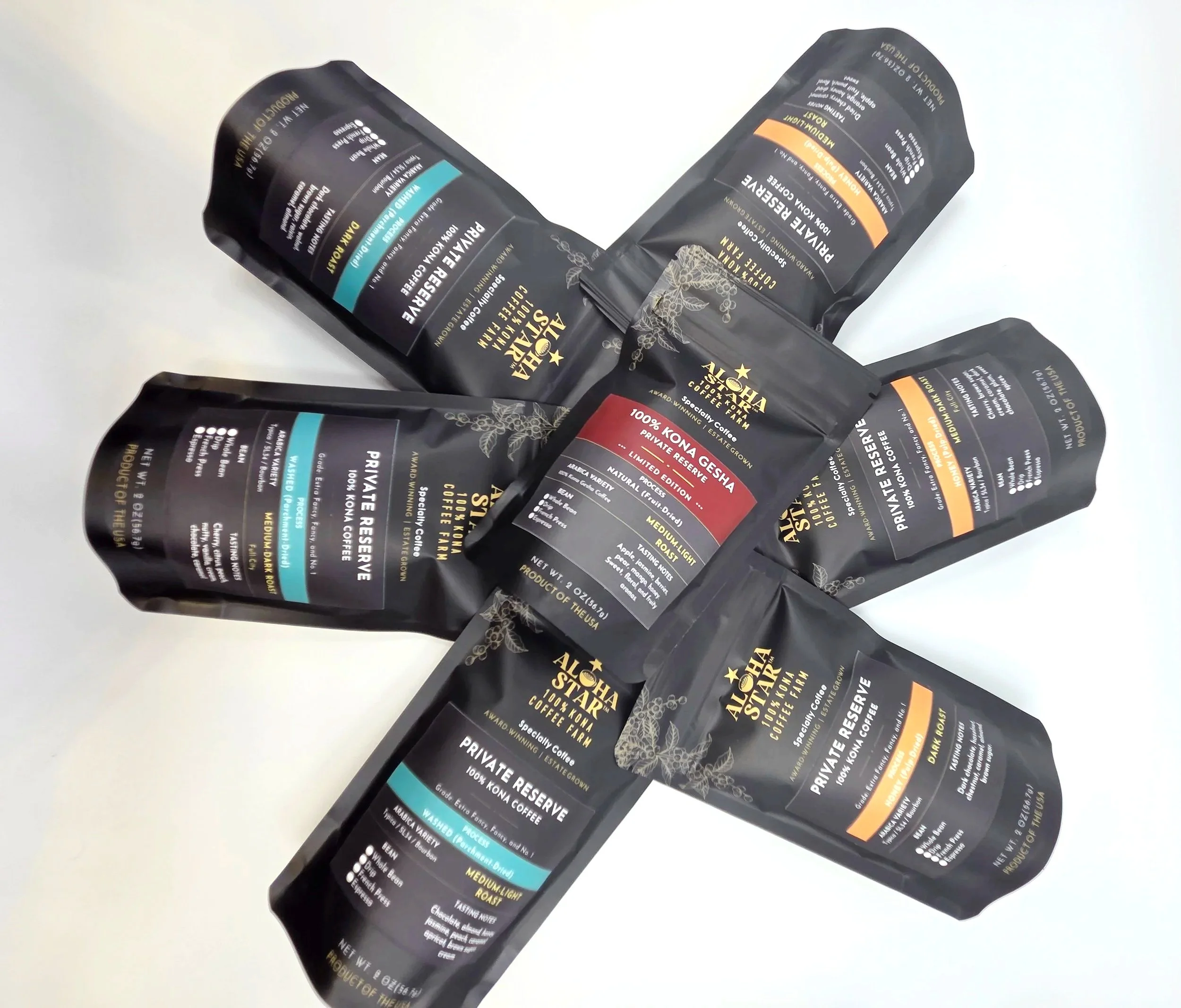 100% Kona Coffee Samplers & Corporate Gifts