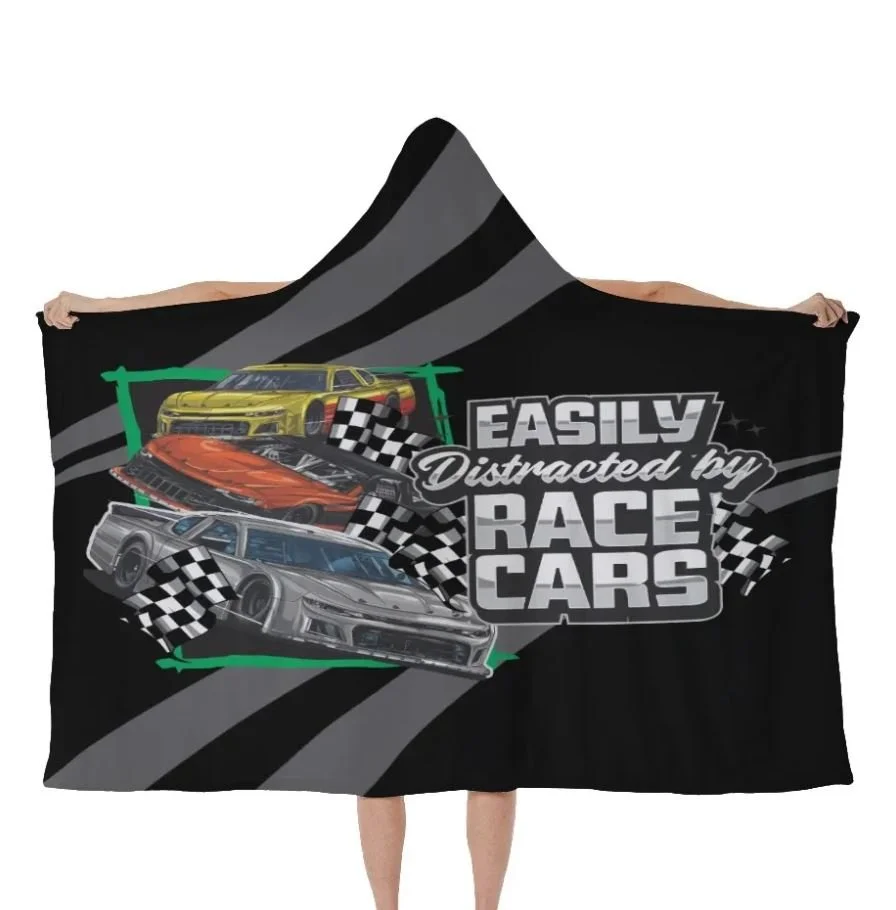 Raceday Hooded Blanket - Easily Distracted