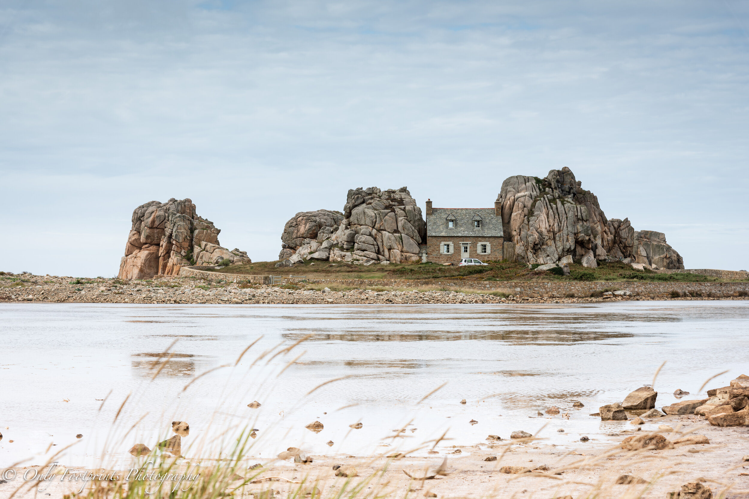 The house between two rocks, France.