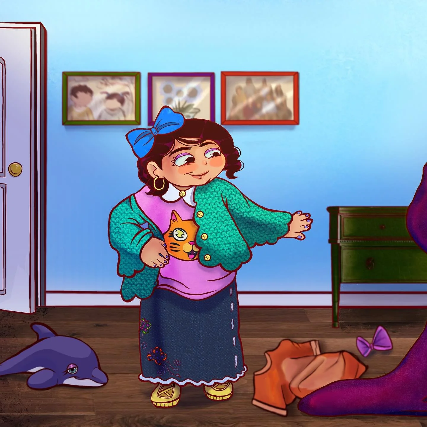 Another spread finished for my new book. 💖🧥👟👕

#artwork #digital #childrensbookillustration #illustrator