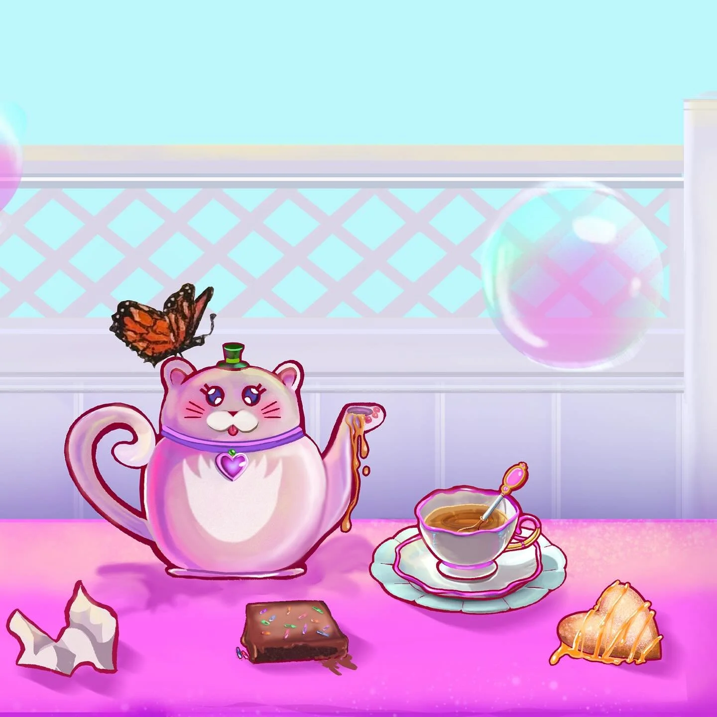 Tea Time W.I.P
Progress for my next children's book🍵🍯✨
#ChildrensBookArt #WhimsicalArt #TeaPartyVibes