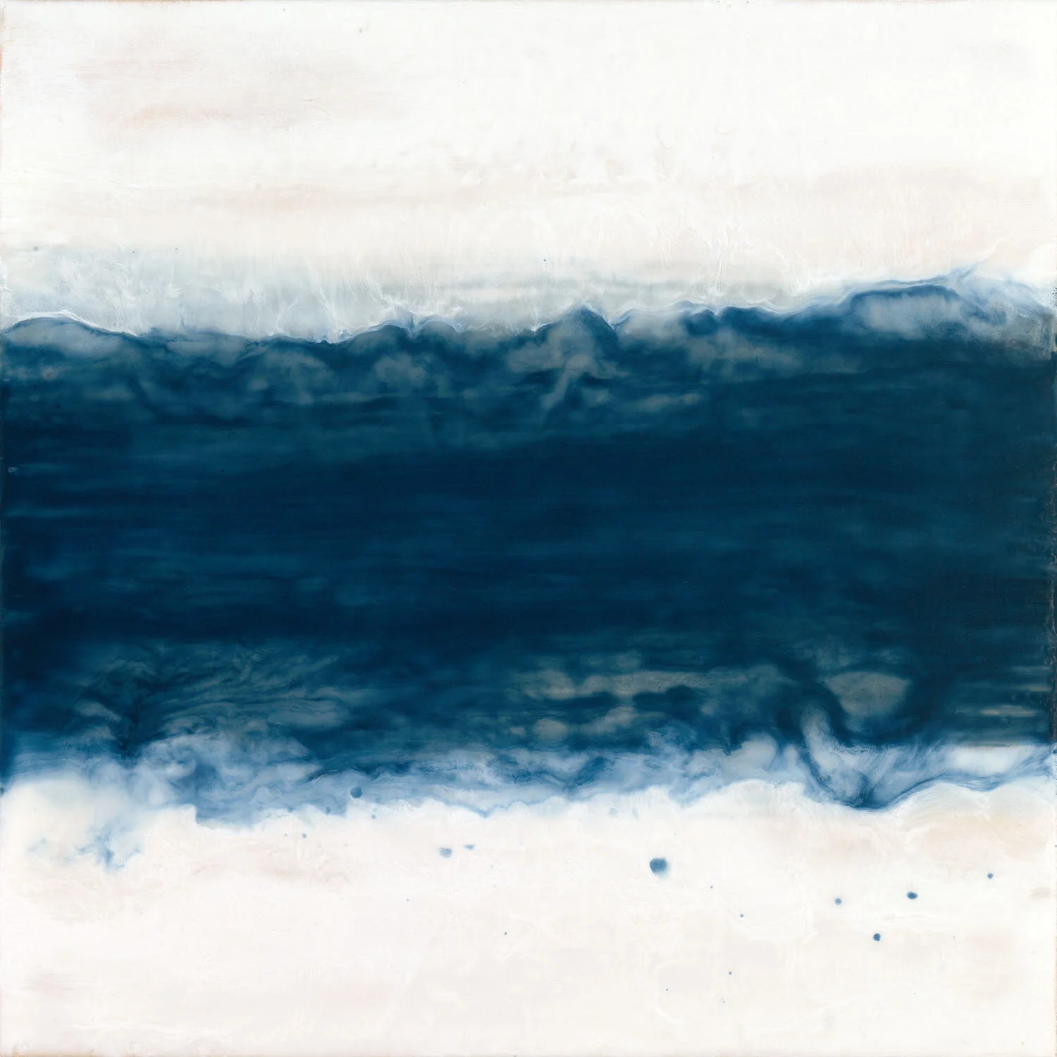 Blue Stripe On White