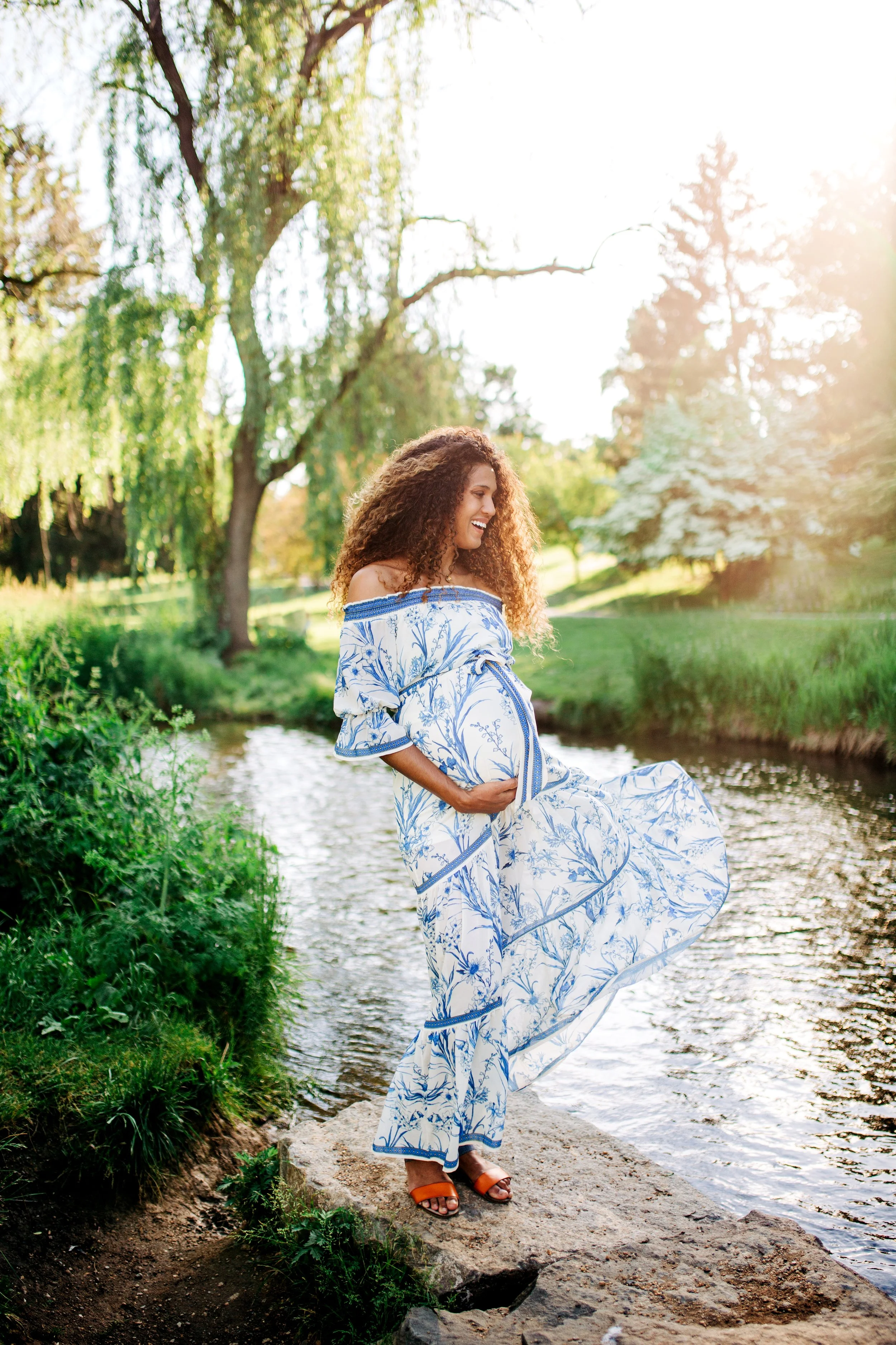 Maternity Portrait at the Rose Gardens in Allentown