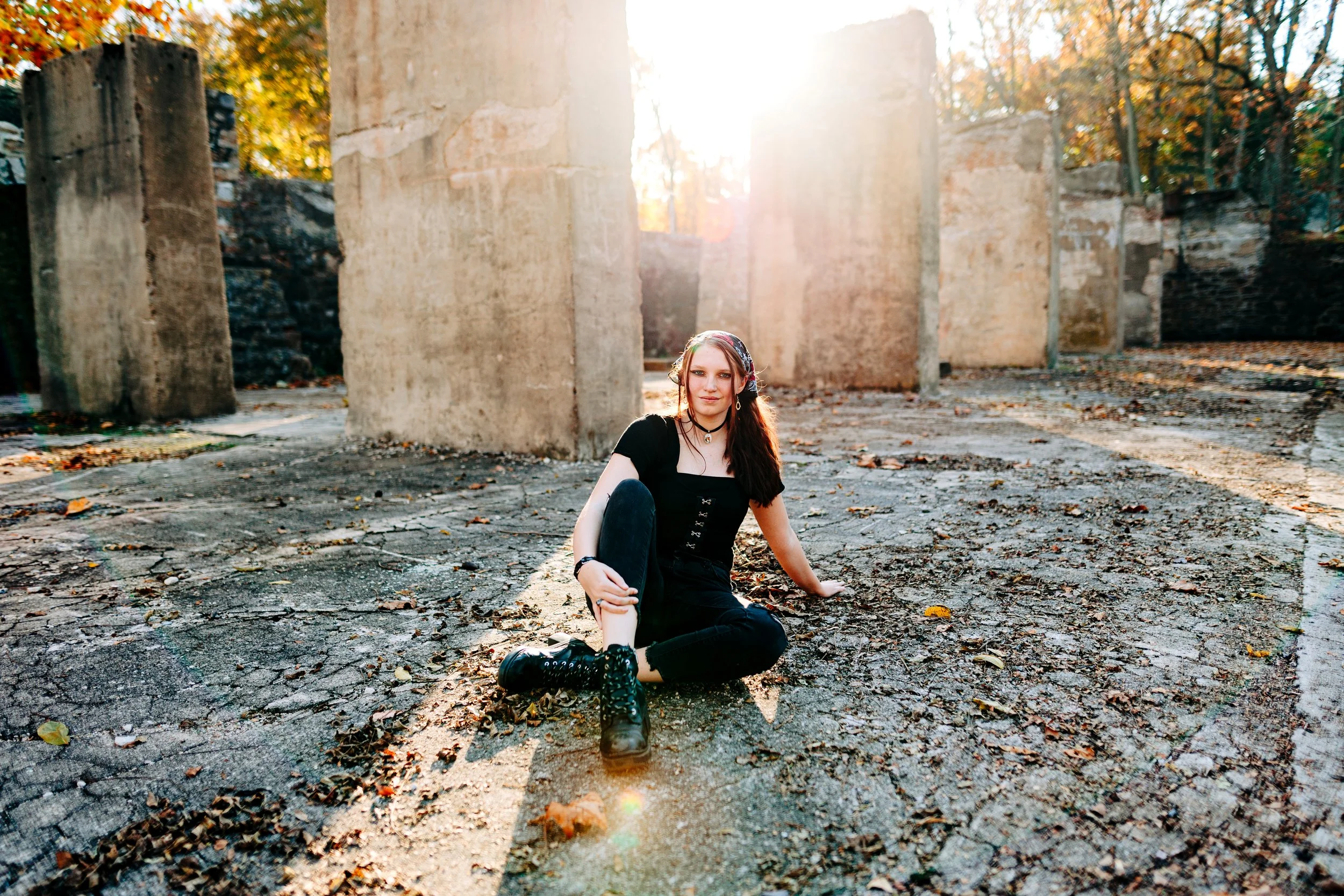 Cool Urban Woman Portrait at Lock Ridge Park