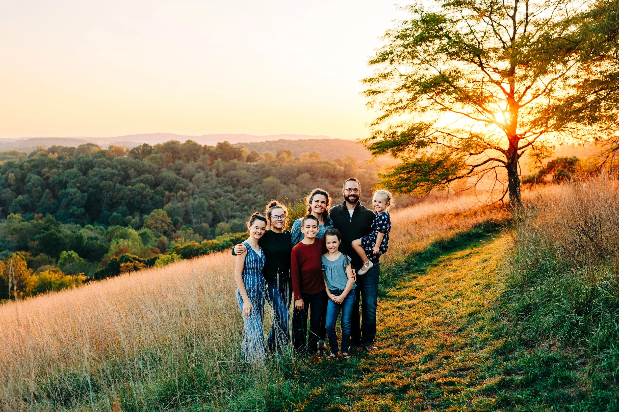 large family portrait at Trexler Nature Preserve