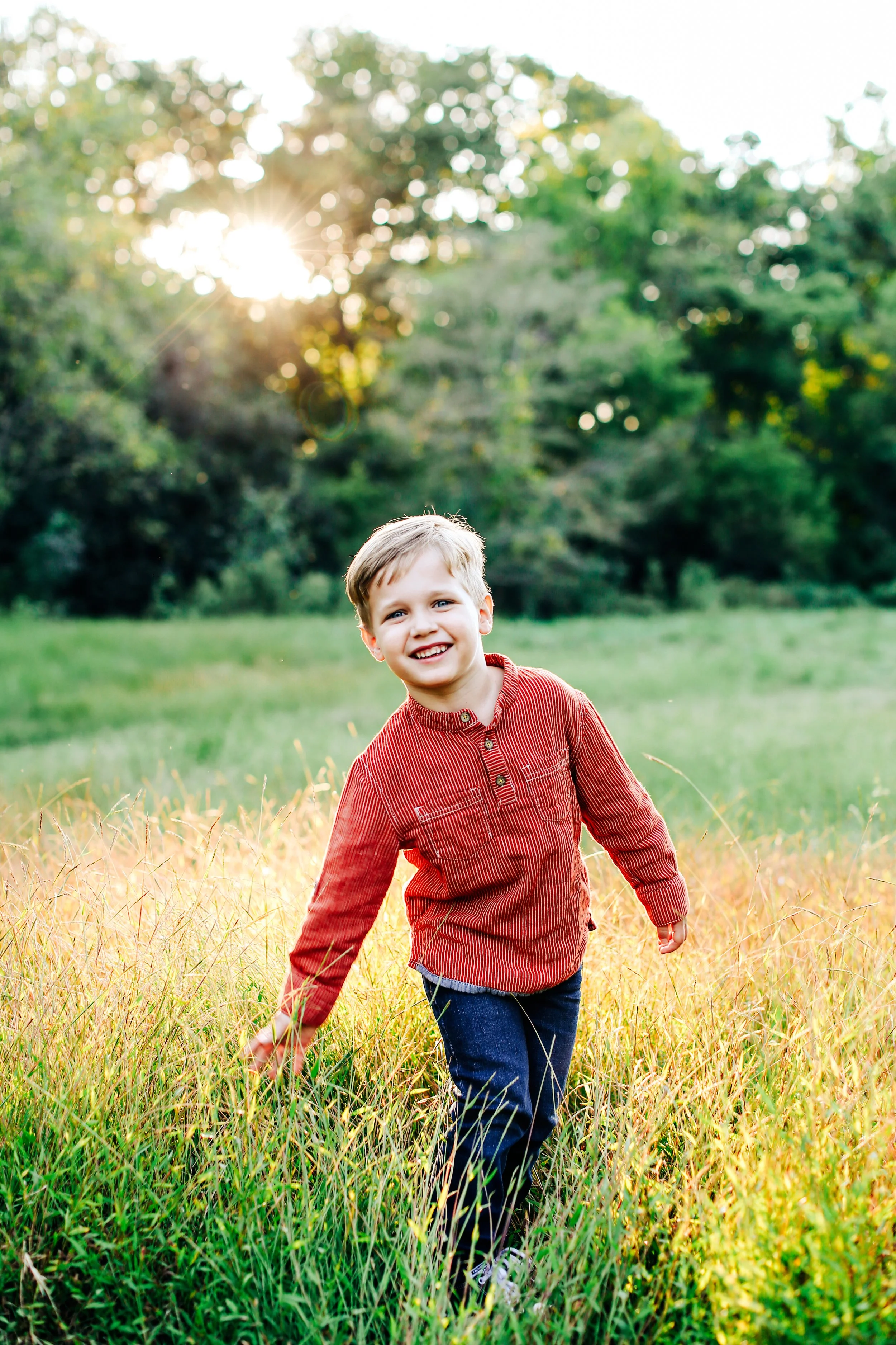 Child in a meadow at Trexler Park, Allentown
