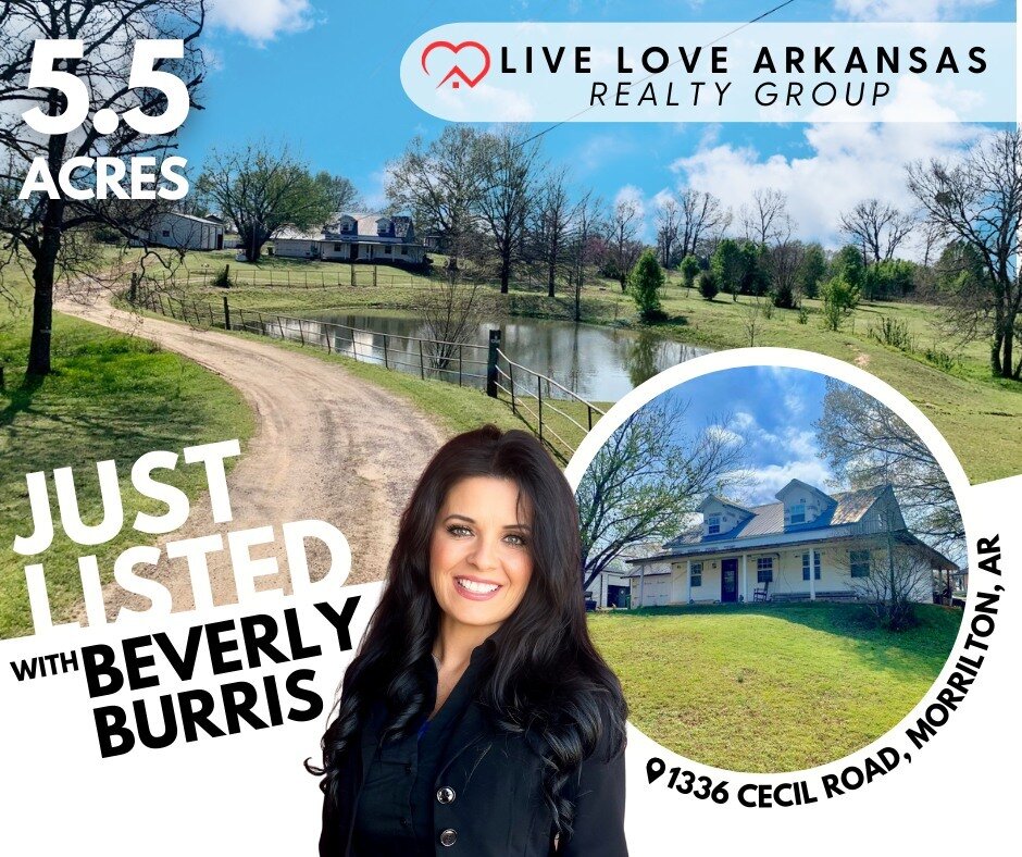 🏡✨ Take a look at this new listing...This beautiful farmhouse has undergone a fabulous restoration! 💫

 You will find this wonderful 5.5 acre mini-farm in Morrilton near Lake Overcup, just a quick ten-minute drive to I-40. This property boasts an a