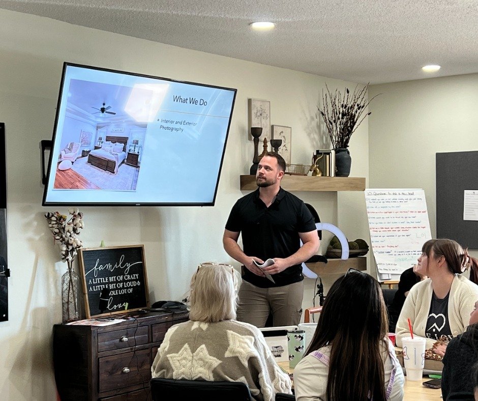 We had an amazing monthly office meeting today! 🎉

 A huge shoutout to Jacob Jantz from River Valley Media for treating us to Subway for lunch 🥪 and for sharing insights about the incredible photo and video services he can offer our clients.
 It wa