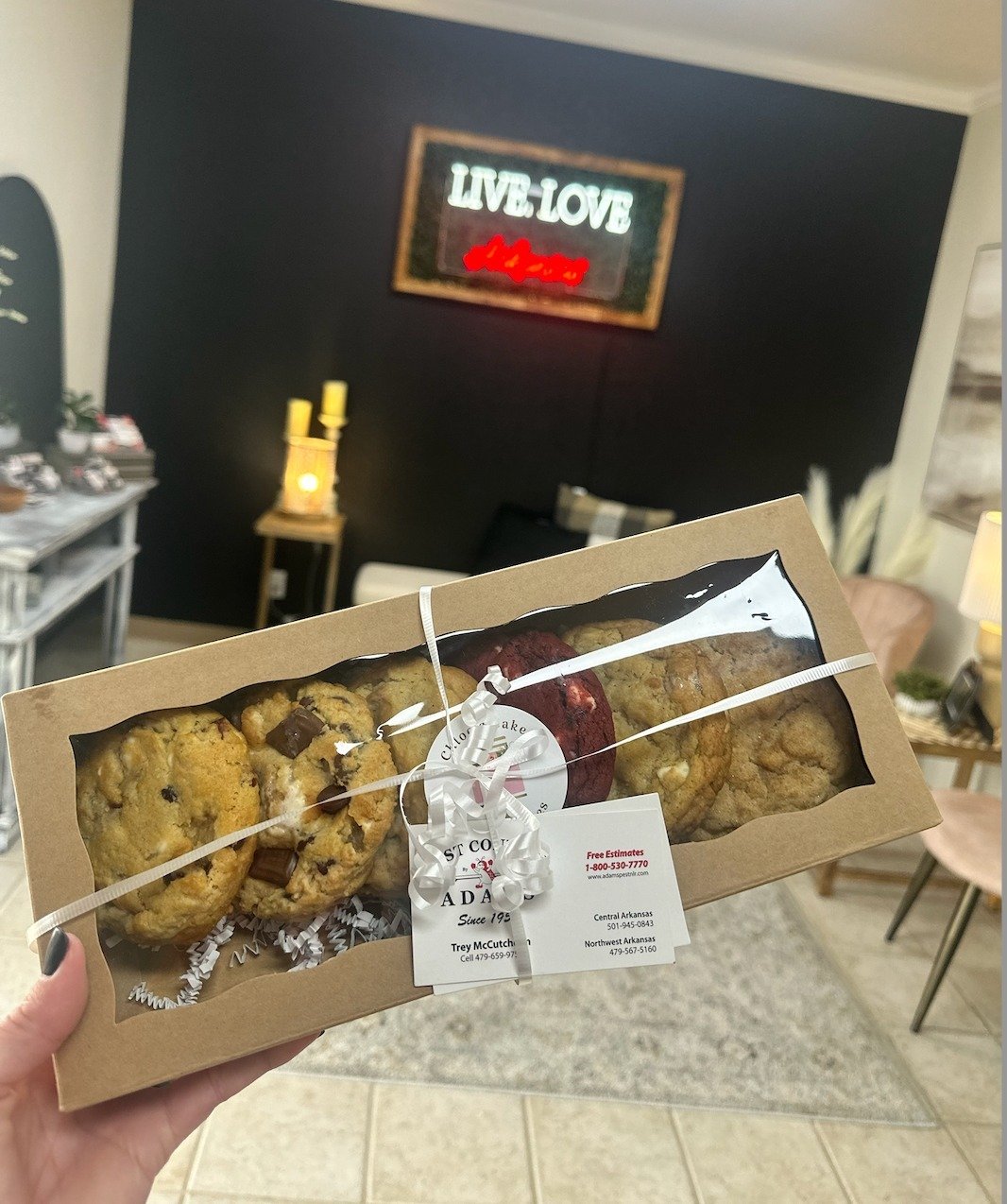 A heartfelt thank you to Trey from Adam&rsquo;s Pest Control for sweetening our day with a delightful surprise&mdash;those scrumptious cookies were the highlight of our day! 🍪✨ 
Your thoughtful gesture brought smiles to our faces and warmth to our h