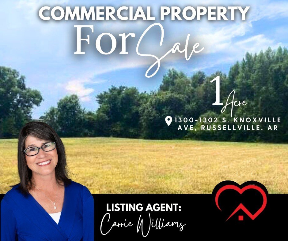 🏢 Searching for the perfect commercial property in Russellville? 💰 Look no further!

This 1-acre lot boasts a cleared space with utilities available at the street. 🌳 It's ideally situated in a convenient location, easily accessible, and zoned for 