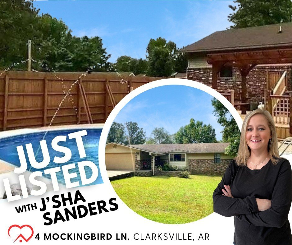 This great new Clarksville listing listing is perfect for entertaining! 🌤️💦

With 1 acre nestled on a quiet cul-de-sac with minimal traffic, this home offers the perfect blend of privacy and convenience.!
The backyard is an oasis enclosed by a bran