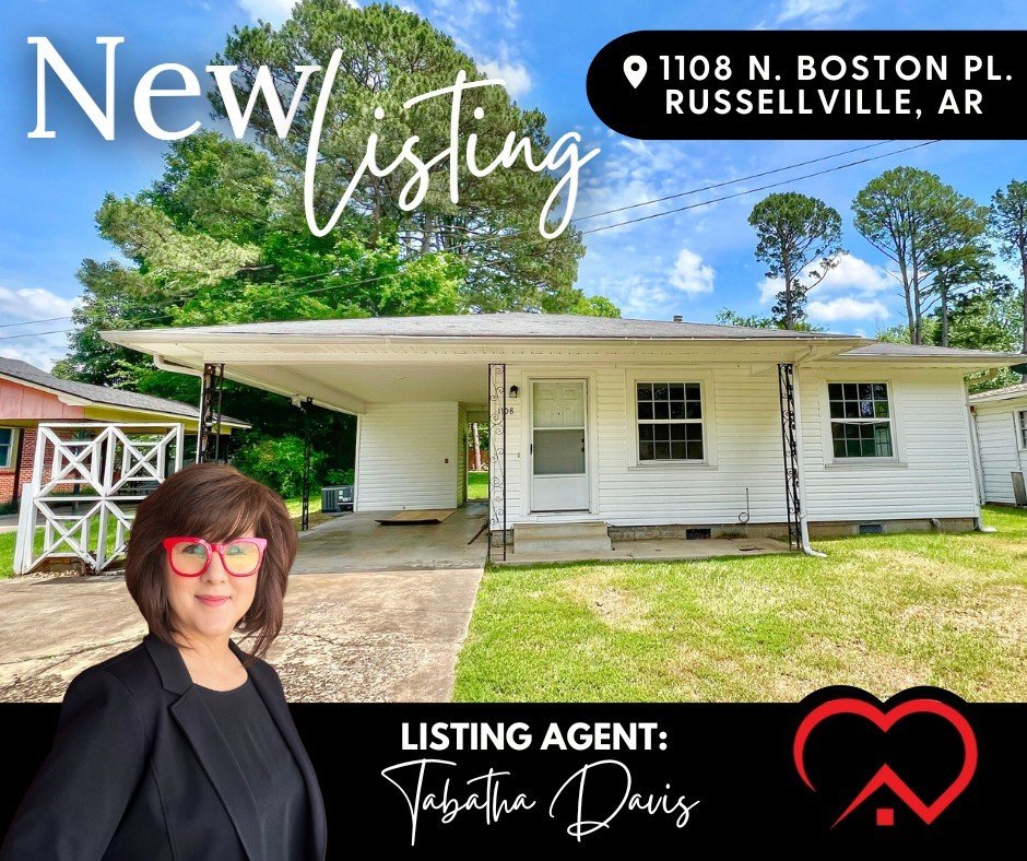 🌟 Check out this cute and freshly remodeled new listing! 🏡✨

Conveniently located in the heart of Russellville, it's perfect for cozy living! Large windows fill the open kitchen and living room with natural light. Fresh paint throughout and beautif