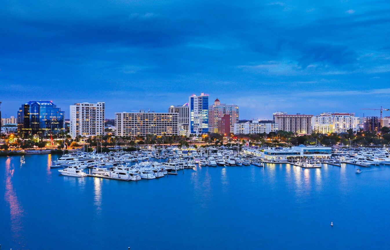 Downtown Sarasota and Surrounding Islands