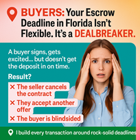 🎯 Missed your escrow deadline in Florida? You might’ve just lost the house. 😬🏡