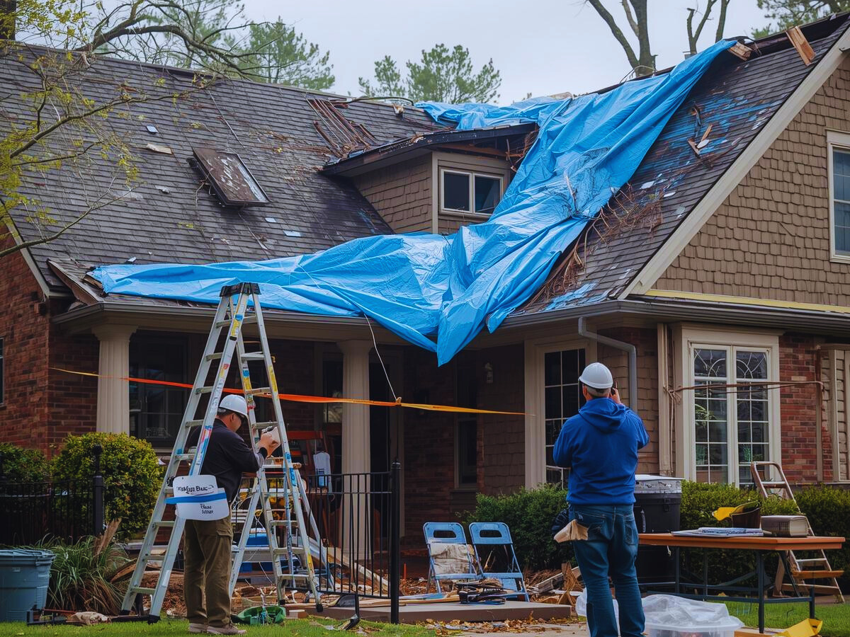 King County homeowner documenting storm damage for an insurance claim