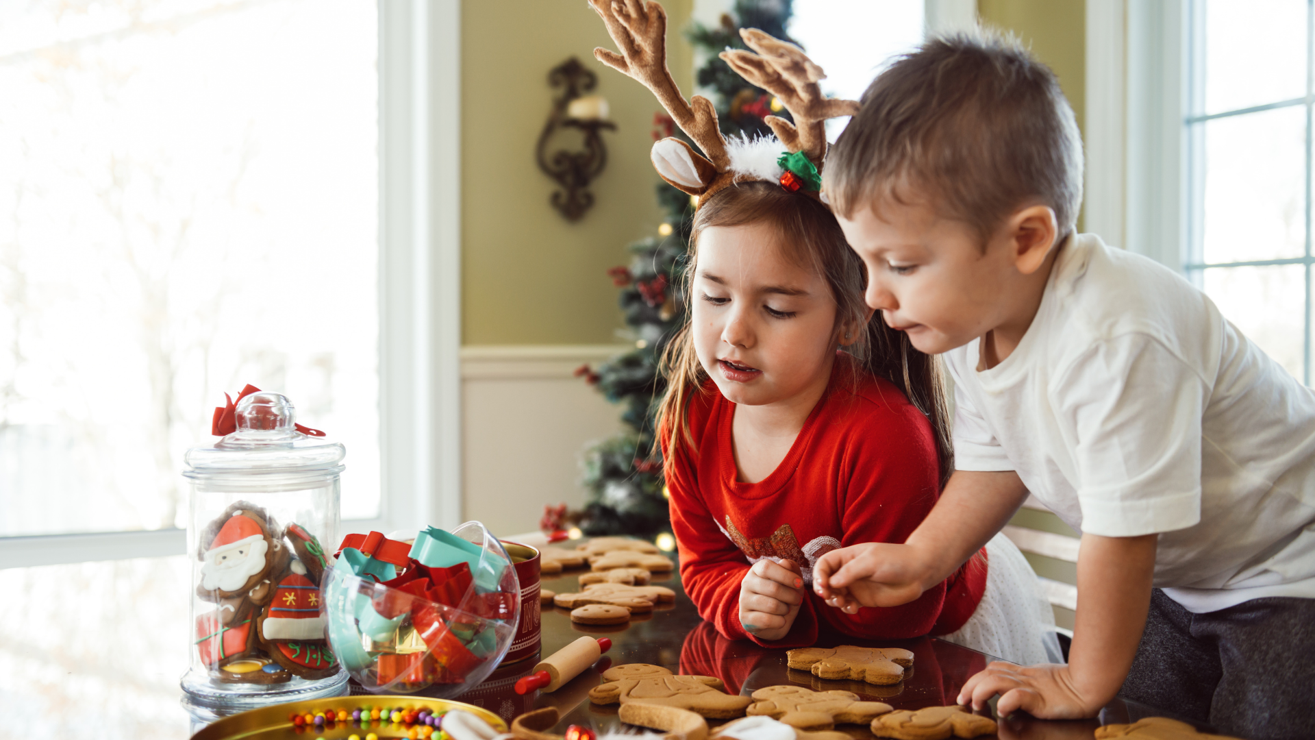 Kids participating in holiday craft activities in Maple Valley.