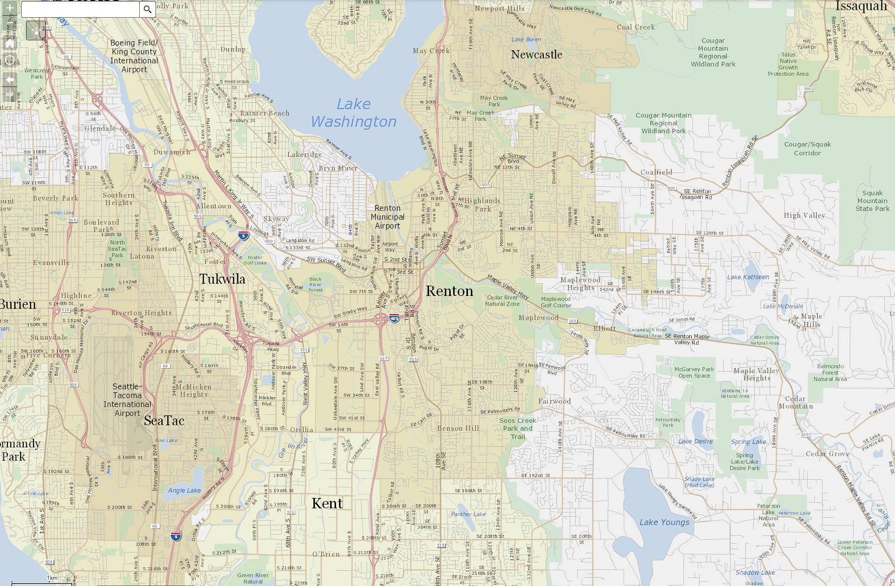 Renton homeowner checking parcel zoning online to verify redevelopment potential.