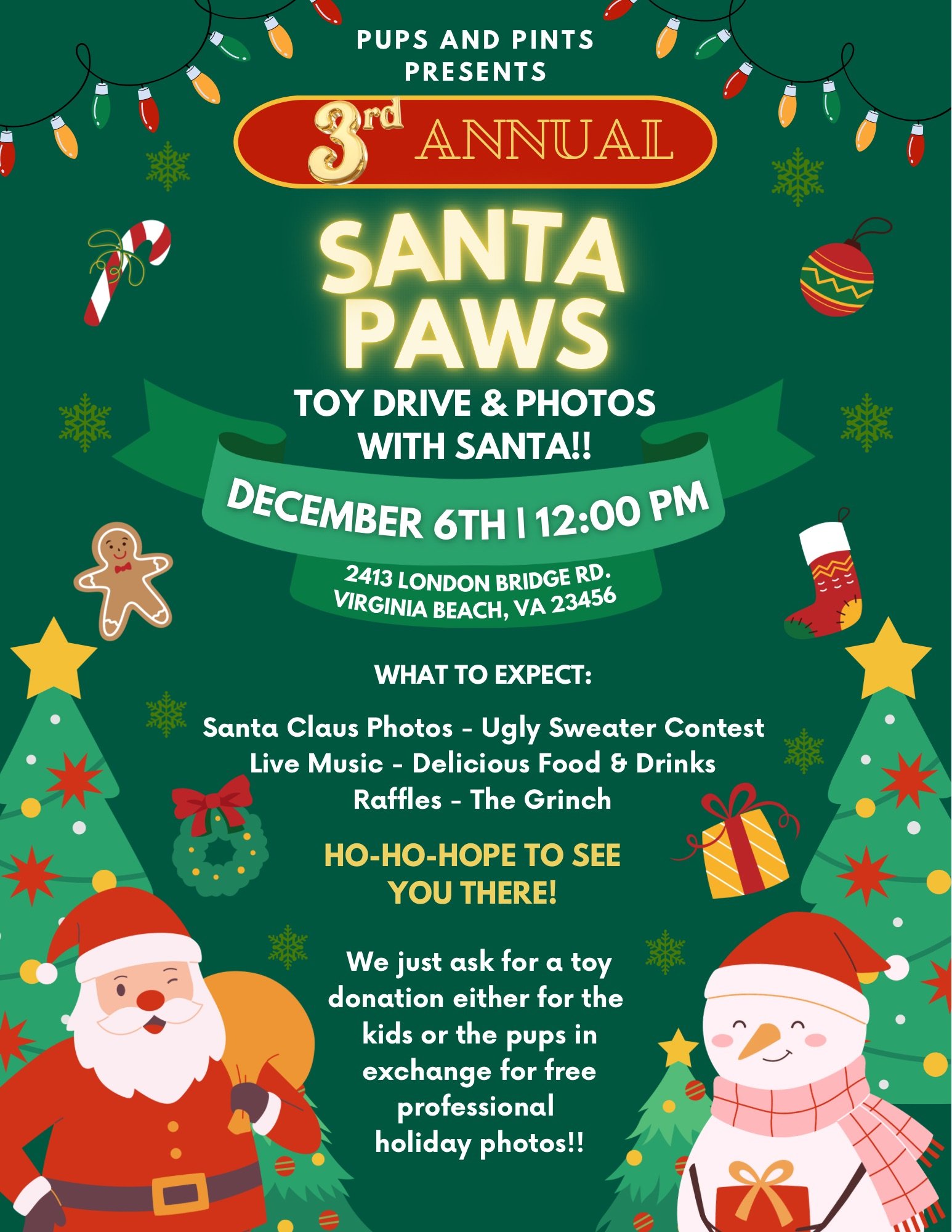 Santa Paws - Toy Drive and Photos with Santa