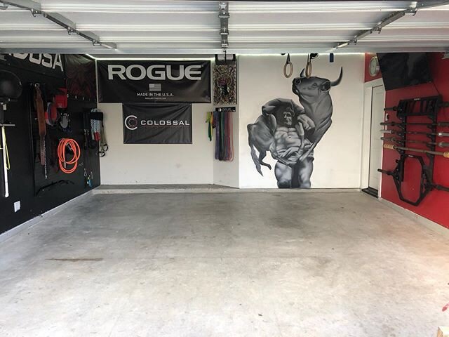 May 18th we&rsquo;ll be ready for reopen. .
.
Every piece of equipment and floor mat sanitized and scrubbed down. .
.
Also I secured the mats by drilling in some cement screws. No more gaps. .
.
Long day of hard work, thanks to @theoptimumperformance