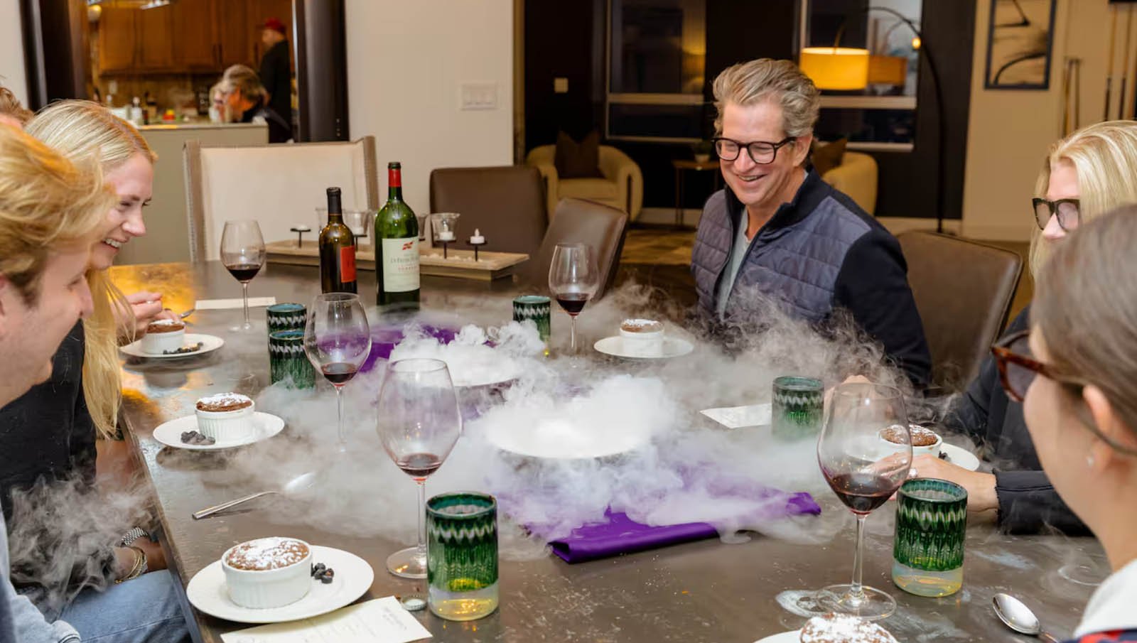 Gourmet birthday dinner prepared by a Denver private chef for an in-home celebration.