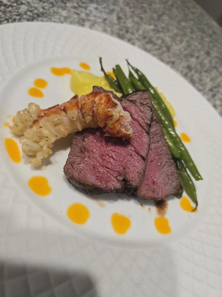 Filet mignon & butter-poached lobster