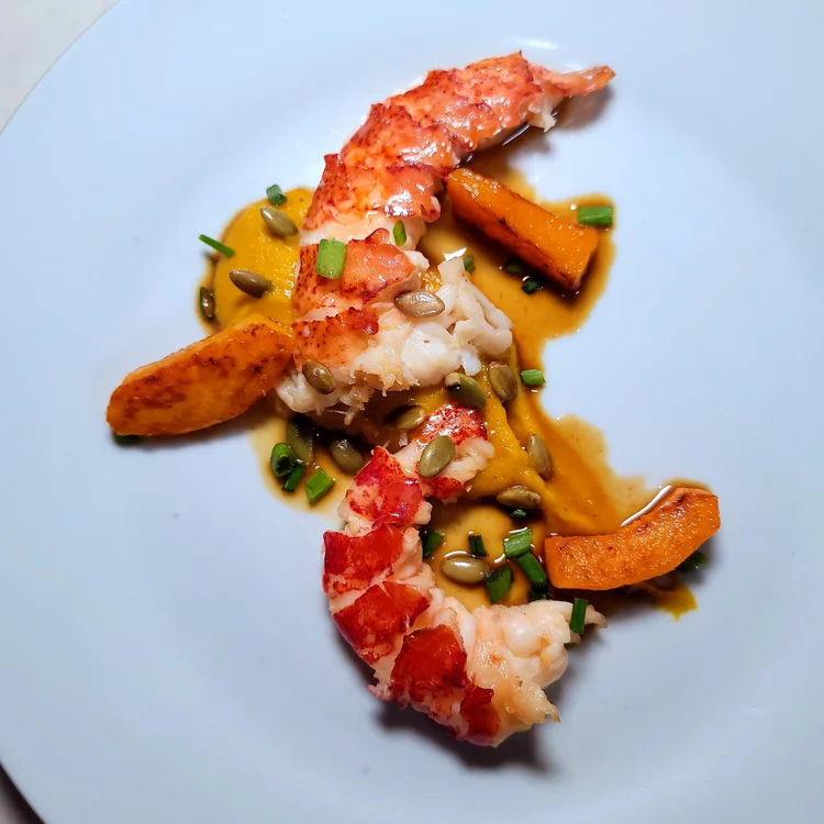 Lobster, squash & brown butter