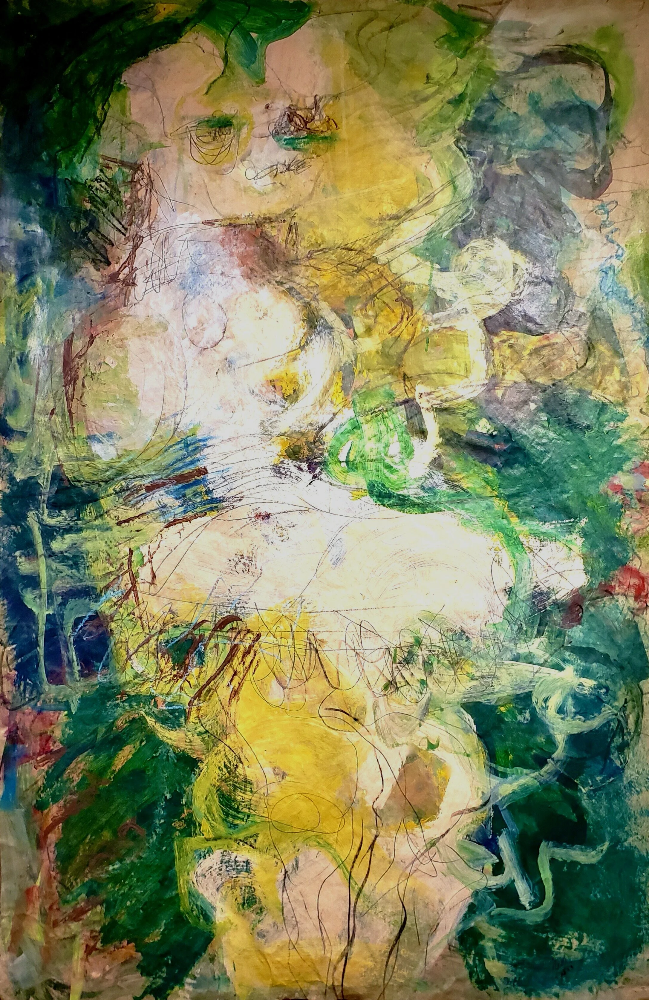 “Dizzy Dancer”$600.0036” x 54” Acrylic on paper