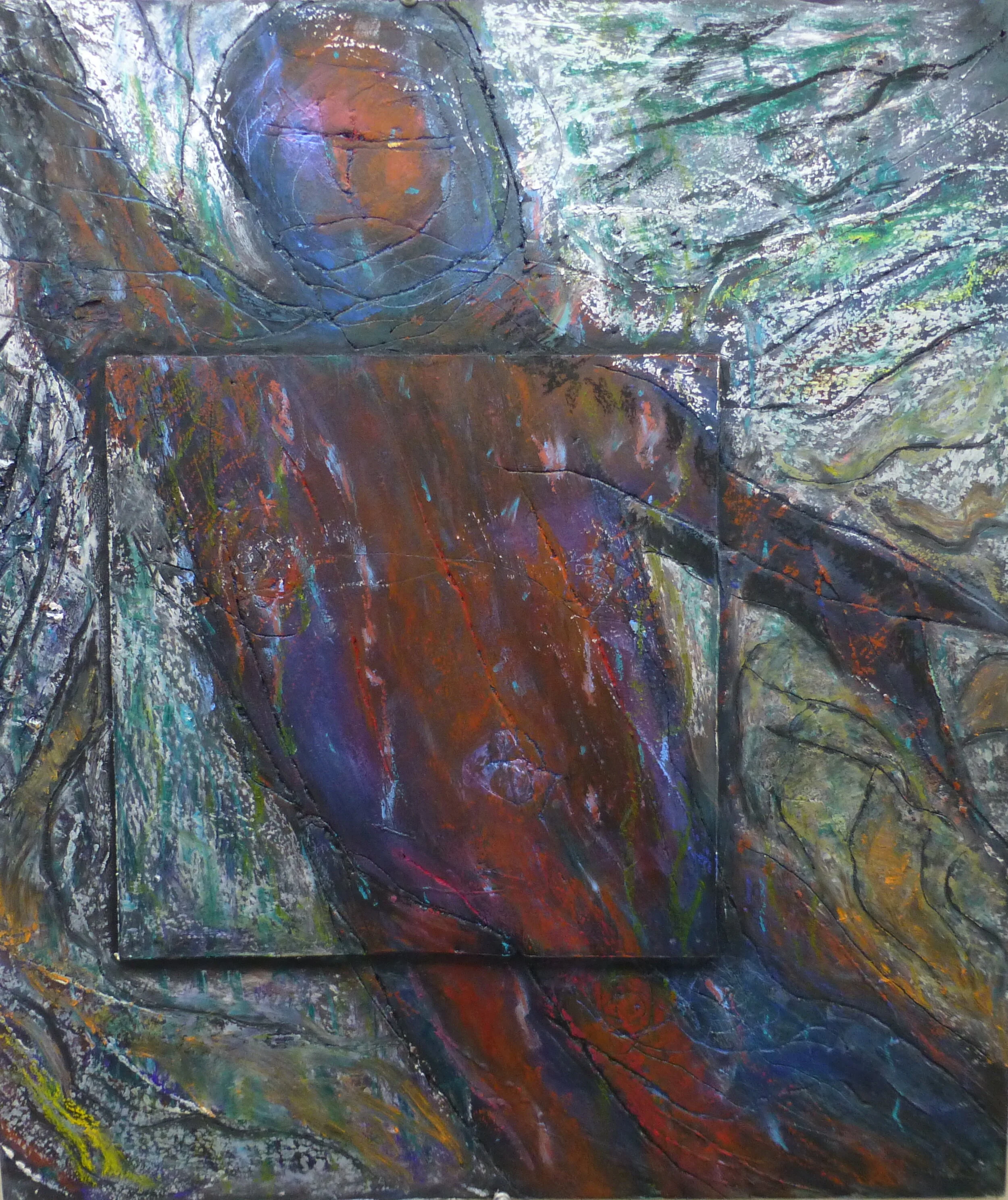 St Michael$800.0020.5” x 24” Mixed Media on foam core board