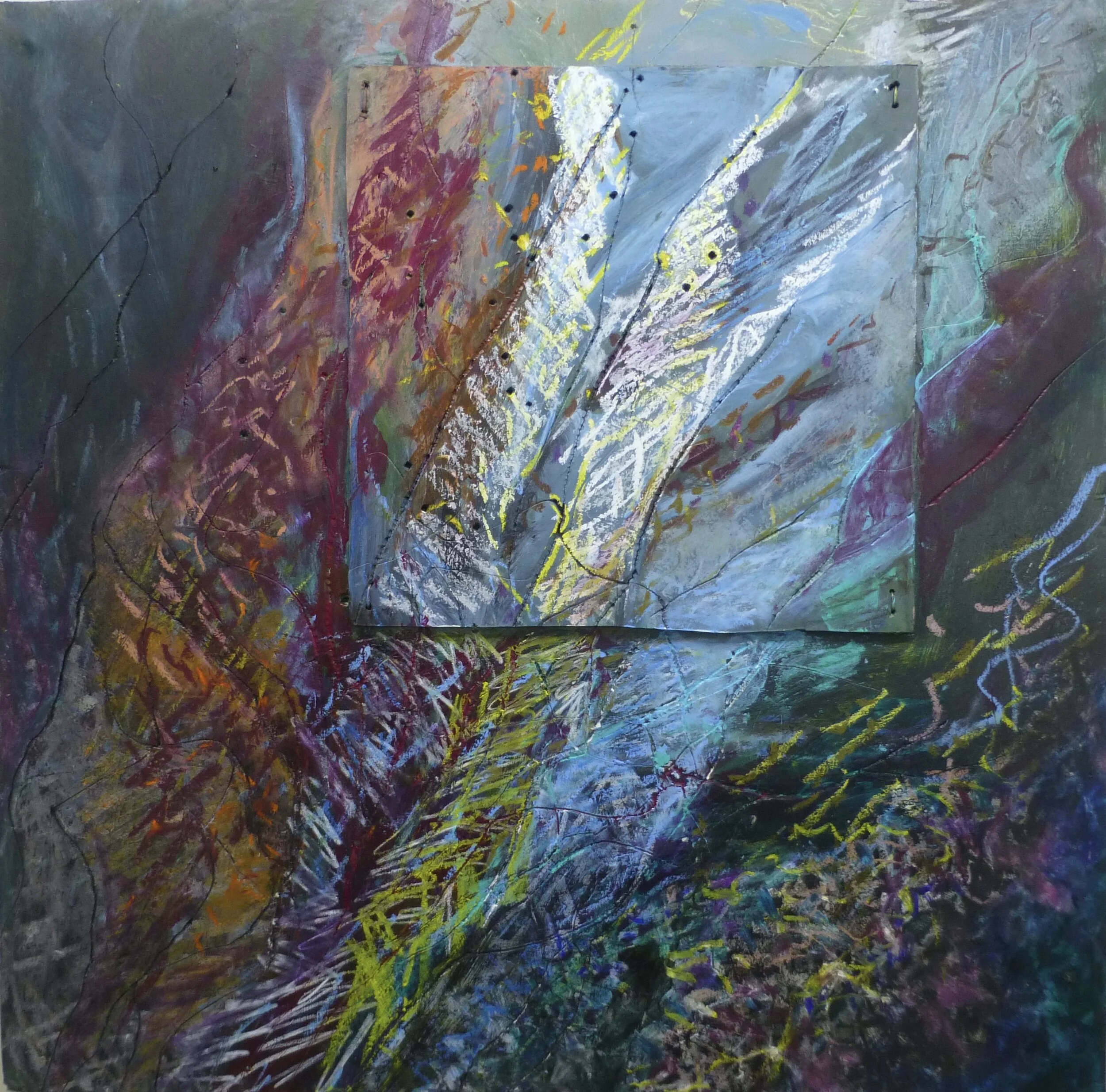 Feathers$800.0024” x 24” Oil Pastel on foam core