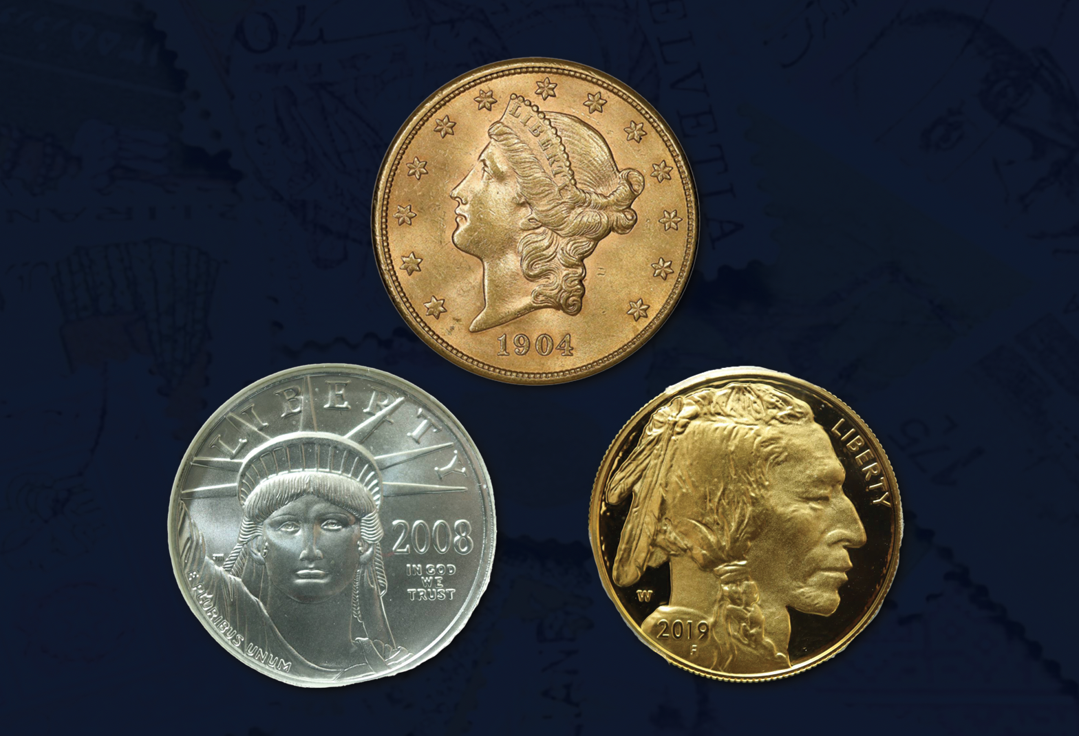 Rare gold and silver coins