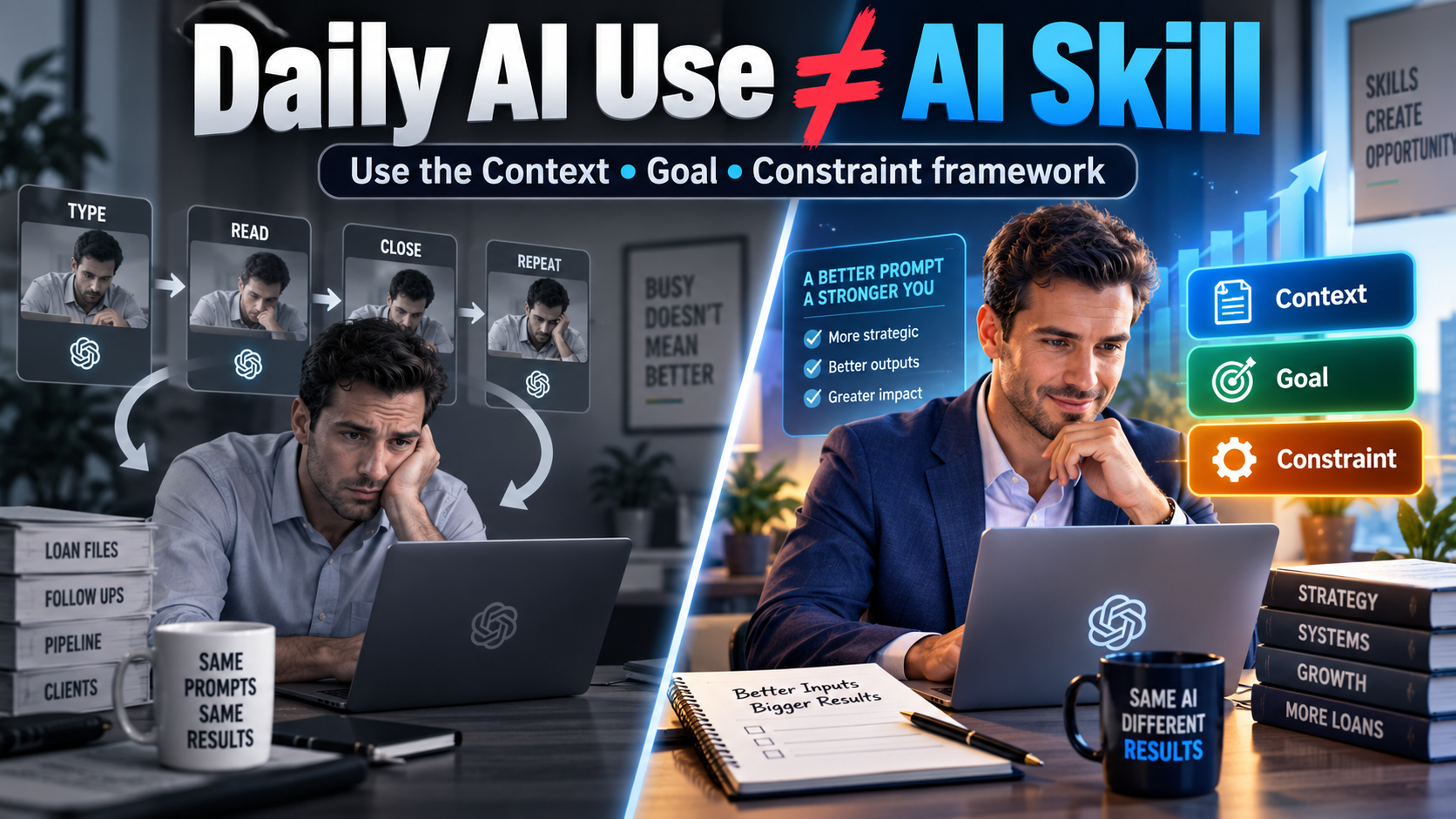 Why doesn't daily AI use make you better at it?