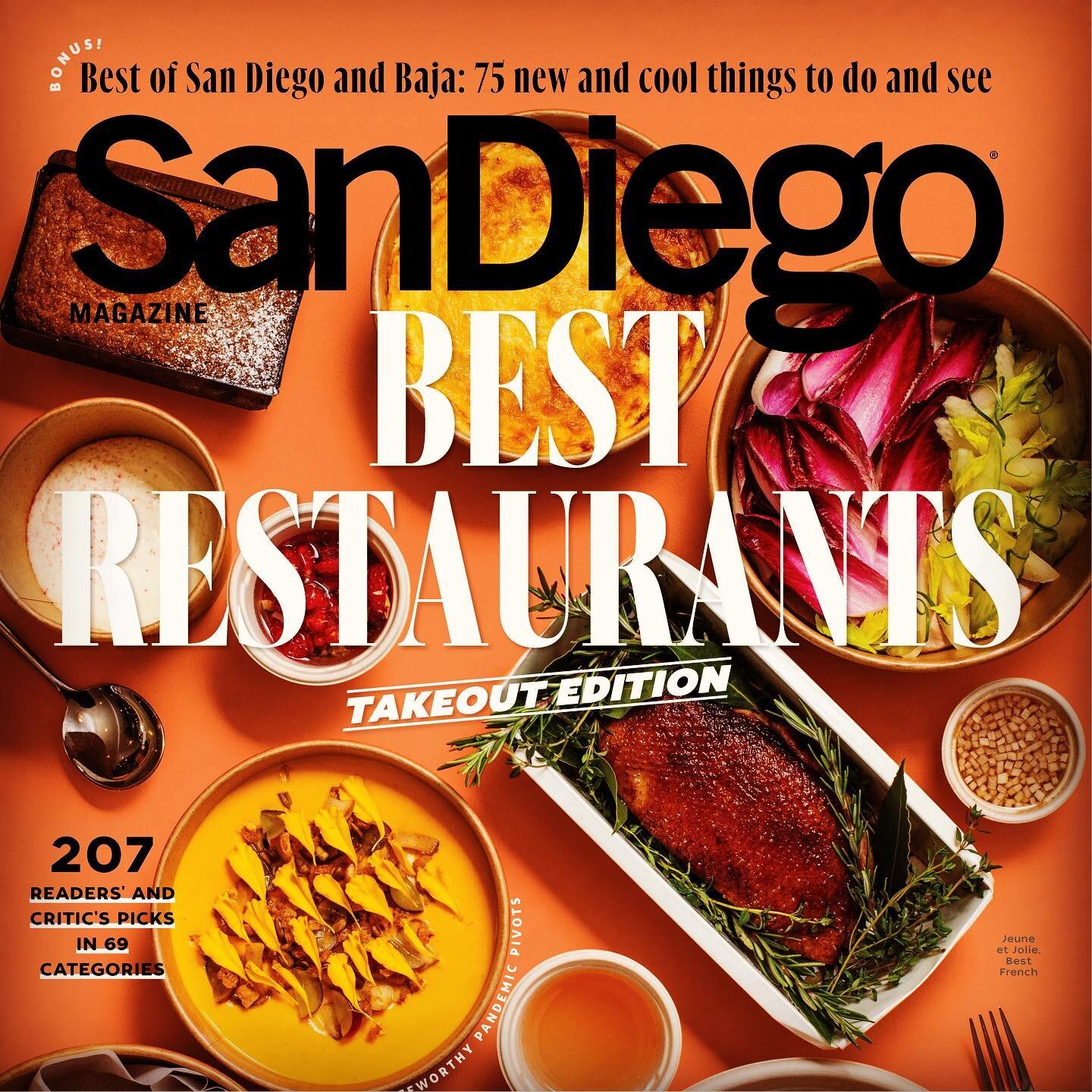 We&rsquo;re honored @sandiegomag to be included in your 2020 edition of the Best of San Diego and couldn&rsquo;t be more thrilled to be woven into the fabric of this incredible community! #americasfinestcity #behomefordinner #qualityfoodforqualitytim