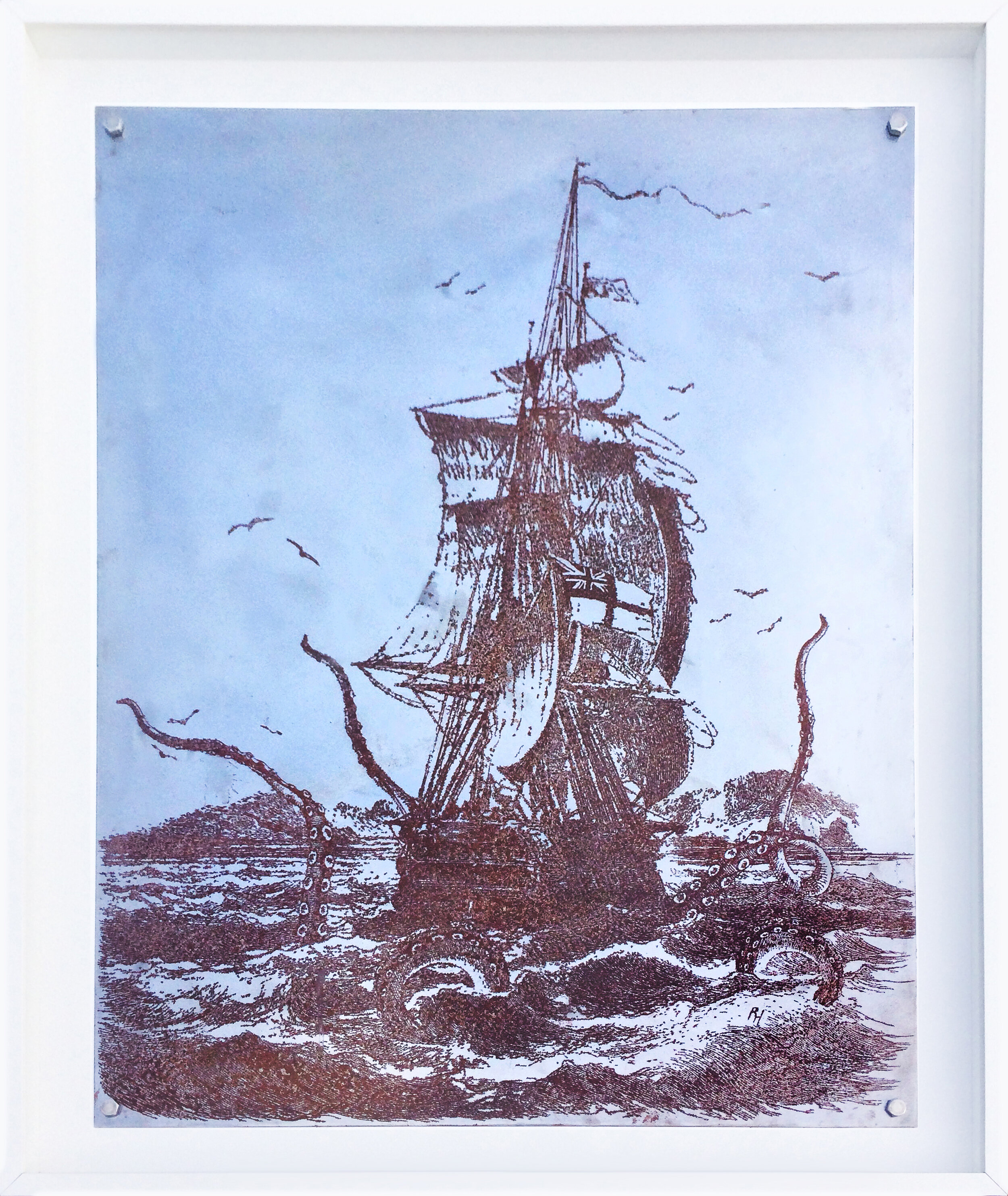 The Albion sails on course