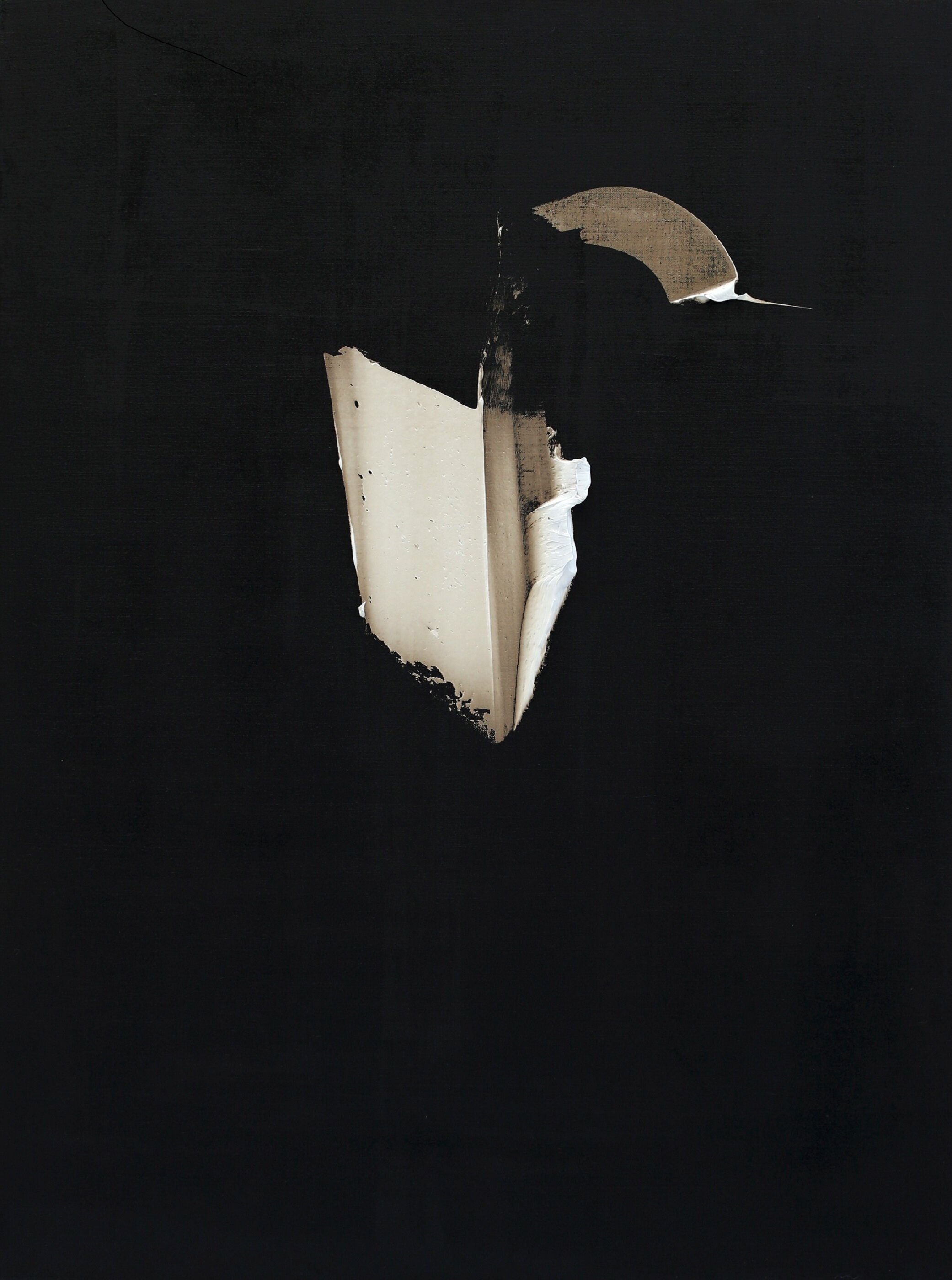 Richard Nocera - Our United Way, Oil and tar on canvas 40 x 30 inches