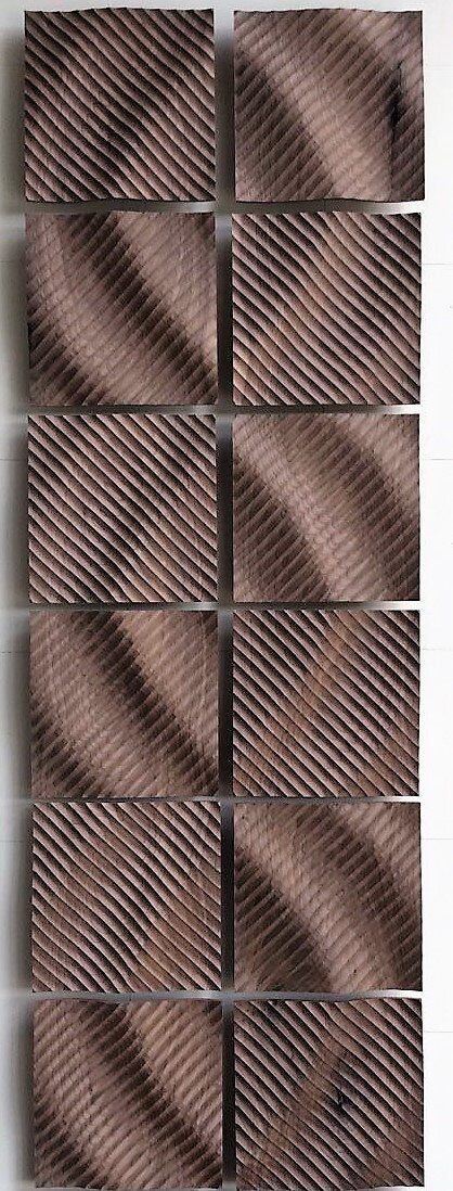 Kana -Sandwave 2 Tesselation, 16" x 50" inches, Carved walnut cropped