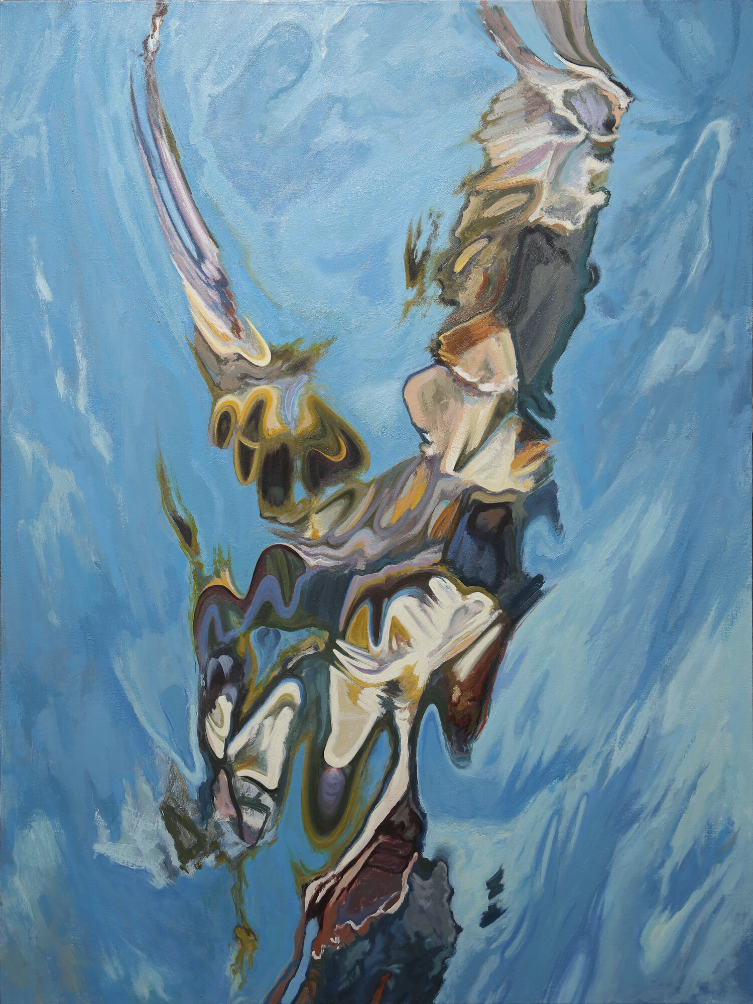 Pendergast - Water 1, 48" x 38" inches, Oil on canvas
