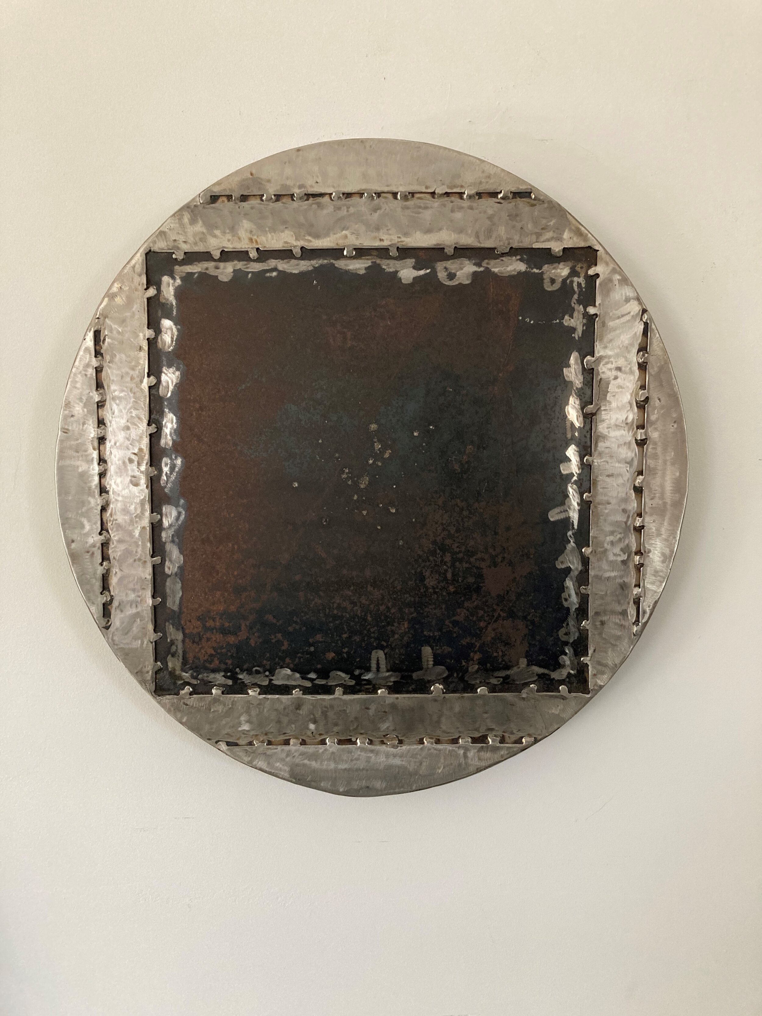 Yank - Square, Corten Steel, 17" x 17" x 1" inches