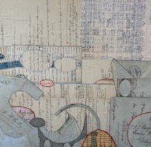 Faust, Span of Time #30, 12” x 12", mixed media on panel