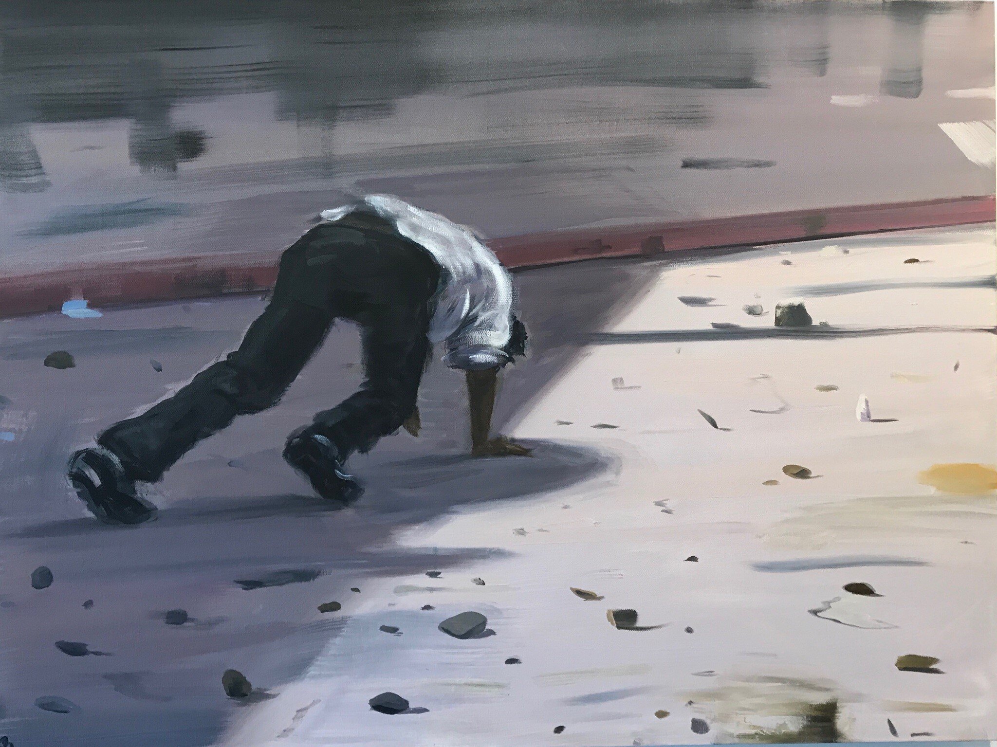Barnes, From the Land of Thrown Stones 30”x40”, oil on canvas Barnes, From the Land of Thrown Stones 30”x40”, oil on canvas