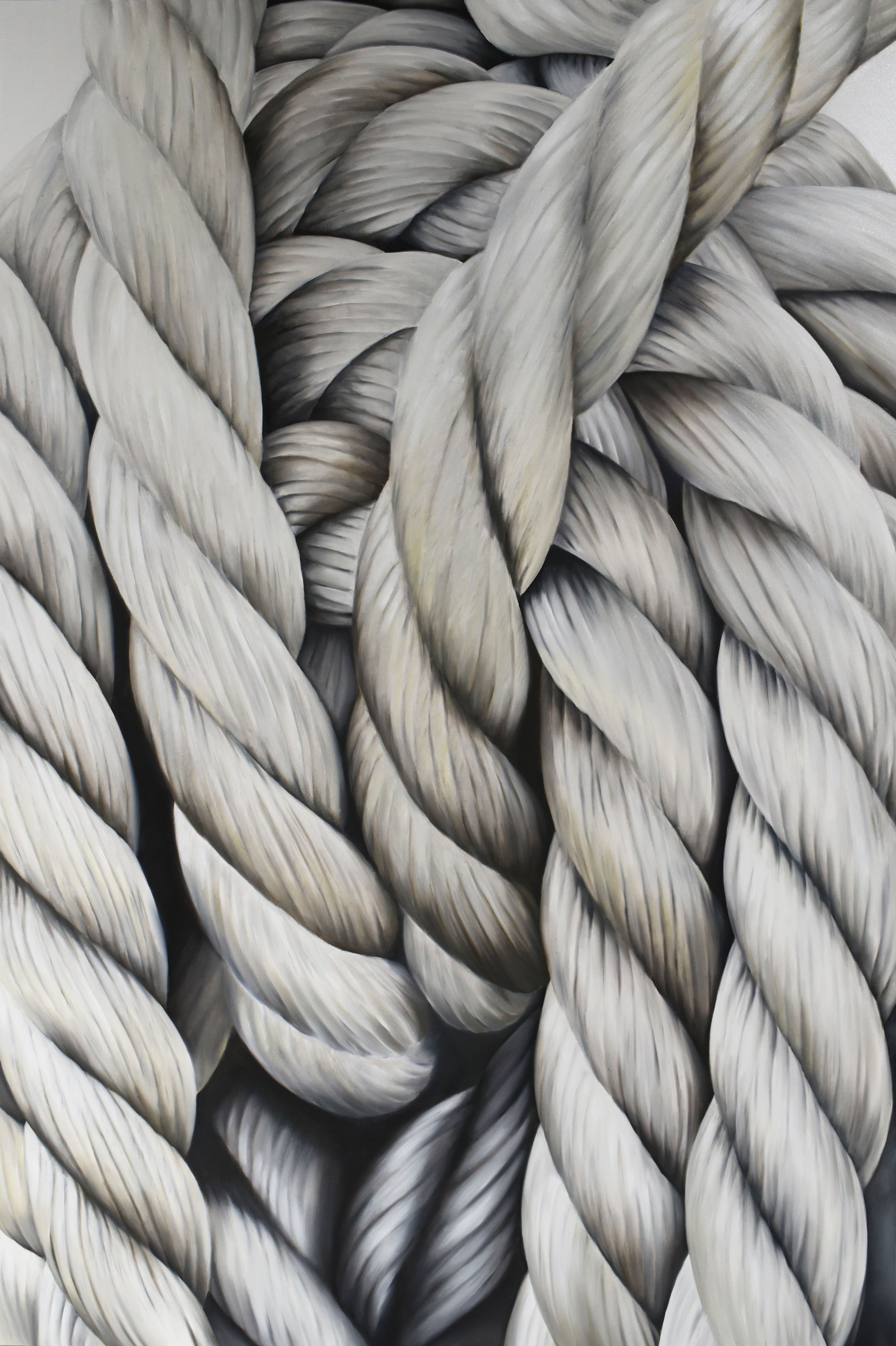 Renee Levin, "Rope no 1", 40x60, oil on panel