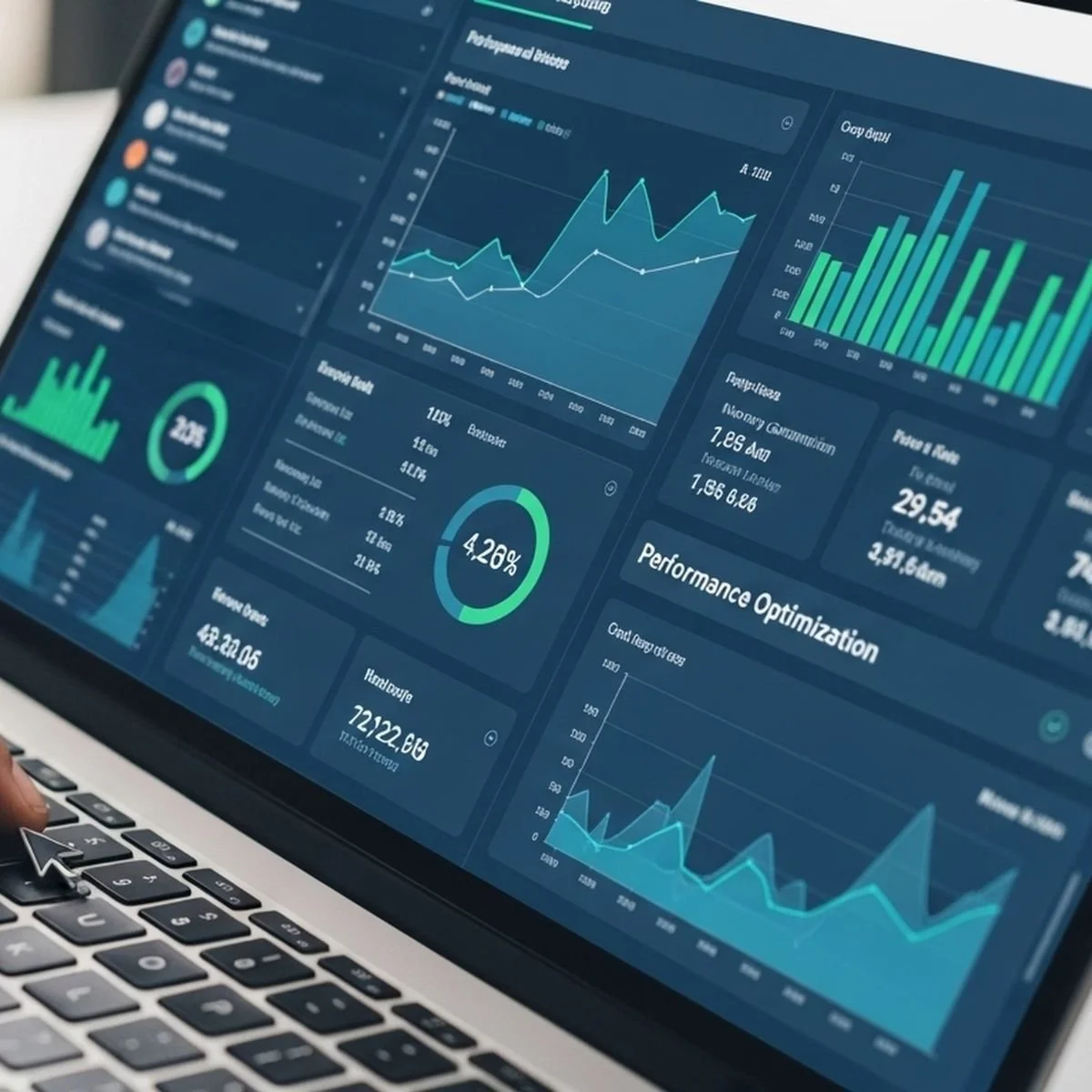 Example of nonprofit's database dashboard