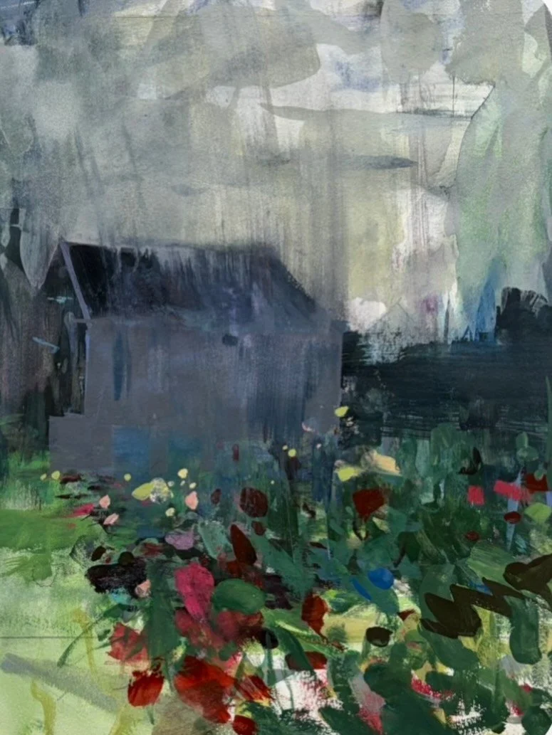 A new work on paper from my dear pal @sandersonartist. Smitten. 
.
.
.
#art #artoninstagram #artistoninstagram #coloradoartist #figurativeabstract