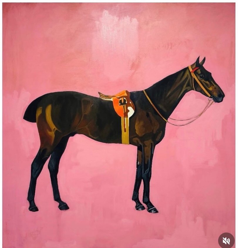Too many days without pink Ergo, this swoon-worthy@matteddmensonstudio work. &ldquo;A Horse with No Name.&rdquo;
.
.
.
#art #artoninstagram #artistsoninstagram #horse #pink