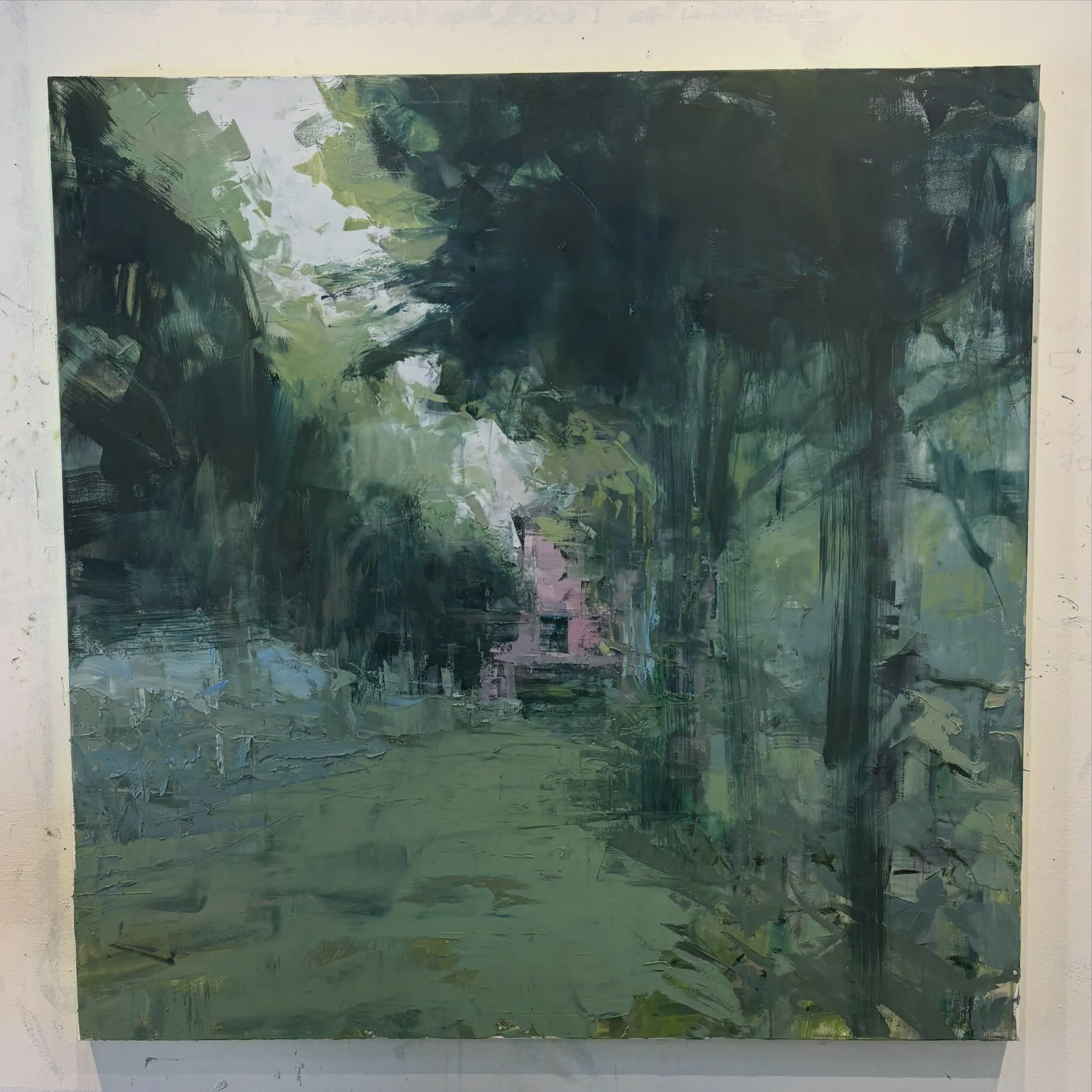 Had a lovely studio visit with @sandersonartist today. This is a work in progress. Divine.
.
.
.
#art #artoninstagram #artistsoninstagram #coloradoartist #abstractlandscape