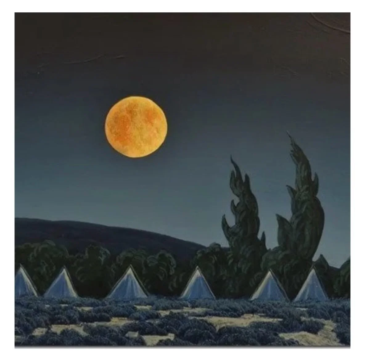 It&rsquo;s Western week in my head. So here&rsquo;s a stunner from @philepp called &ldquo;Moonlight on the Mesa.&rdquo; 
.
.
.
#art #artoninstagram #artistsoninstagram #westernart #modernwestfineart