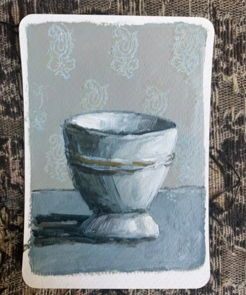 My friend @trishcrampton paints the most lovely still lifes. This one is coming to me soon. 
.
.
.
#art #artoninstagram #artistsoninstagram #austrailianartist #stilllife