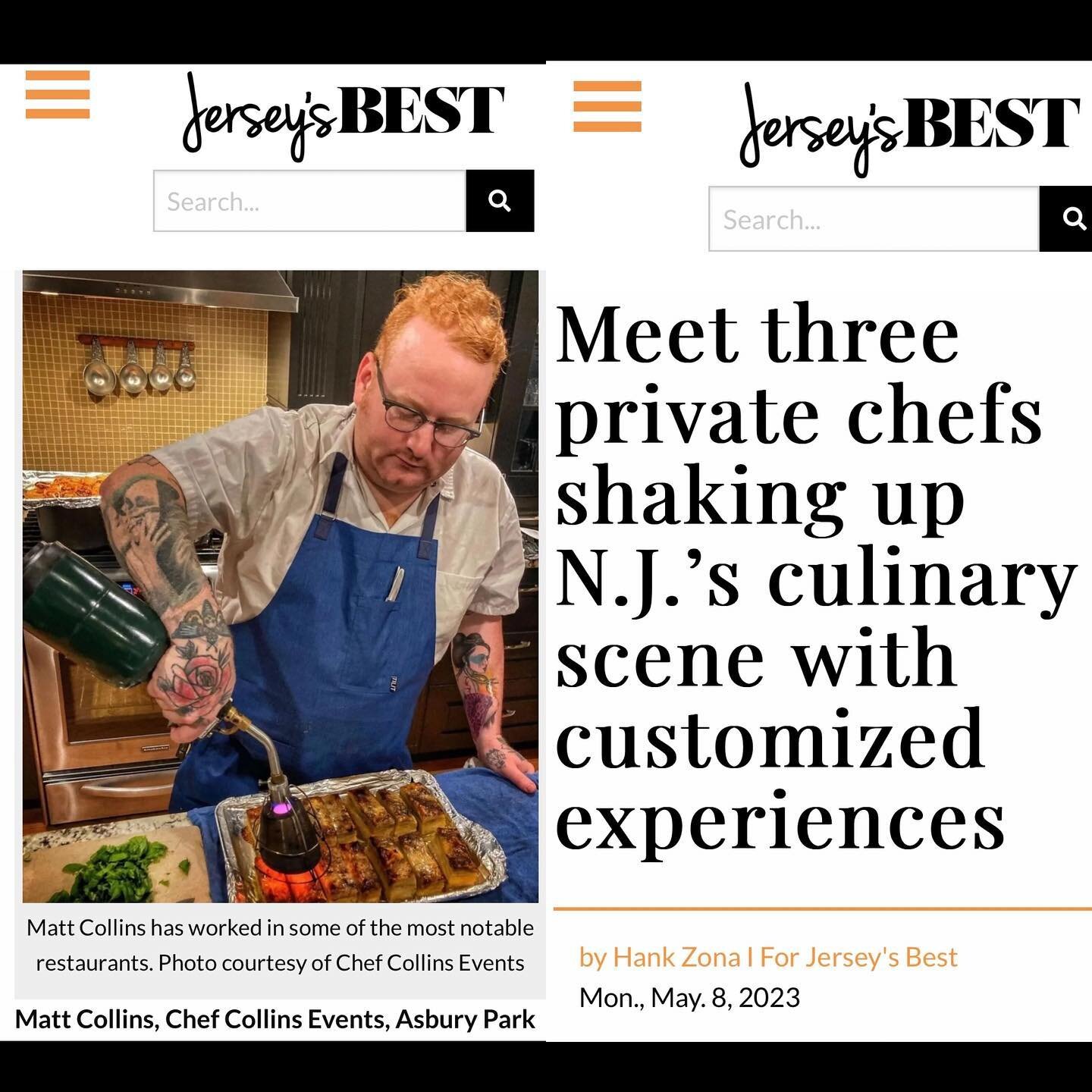 🍷 @thegrapesunwrapped was nice enough to write a article for @jerseysbest1 about me, @cheflaurenowens &amp; @chefsoph 

I knew at the time we spoke I was going to do a lot of public events this year (10 in the first 5 months) with most of them being